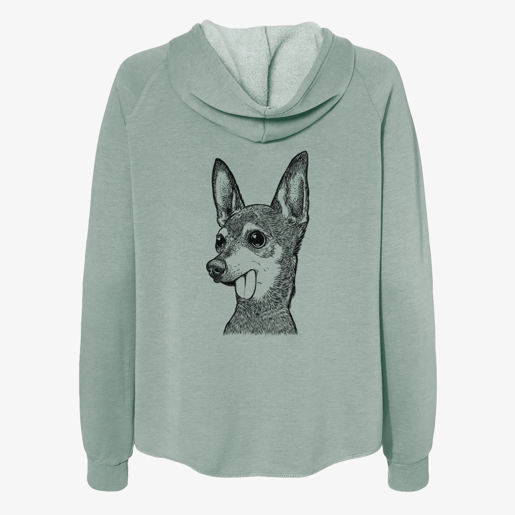 Aaron the Chihuahua - Women's Cali Wave Zip-Up Sweatshirt - Image 4