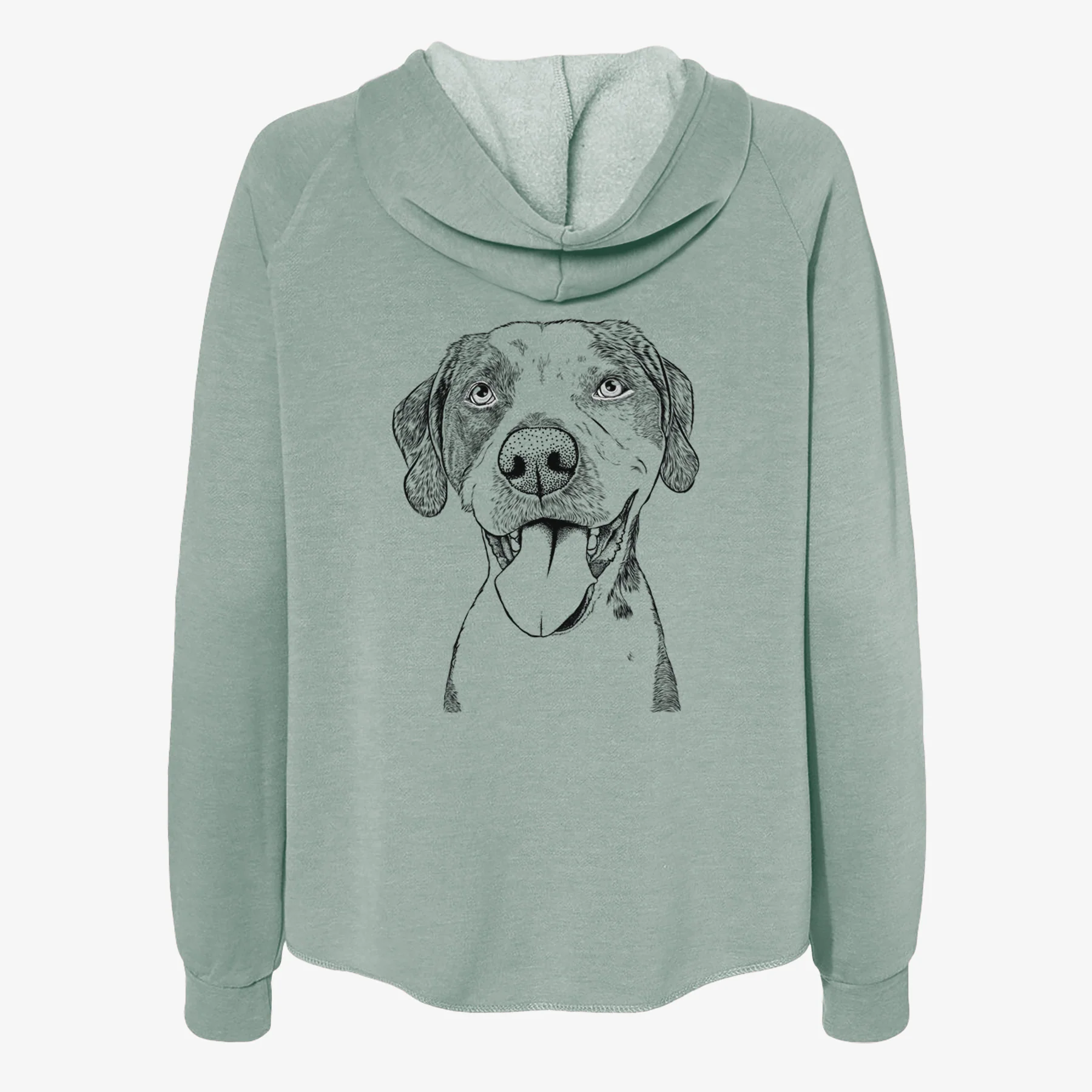 Ace Boogie the Mixed Breed - Women's Cali Wave Zip-Up Sweatshirt - Image 4
