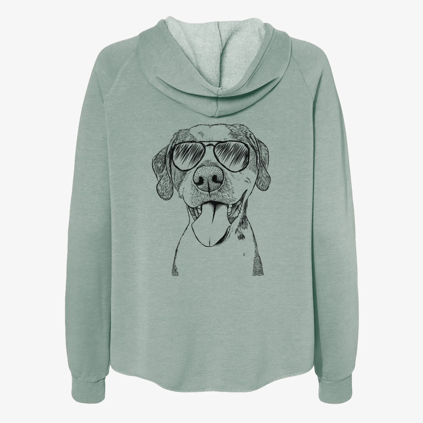 Ace Boogie the Mixed Breed - Women's Cali Wave Zip-Up Sweatshirt - Image 7