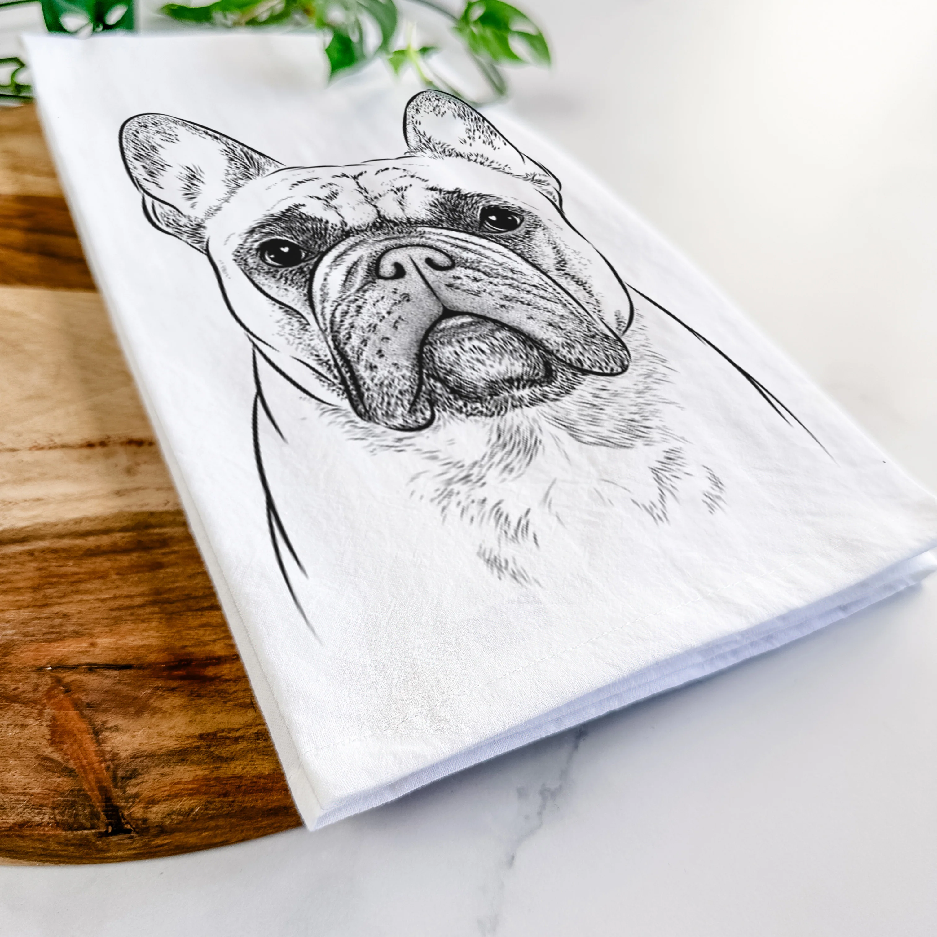 Acelynn the French Bulldog Tea Towel - Image 5