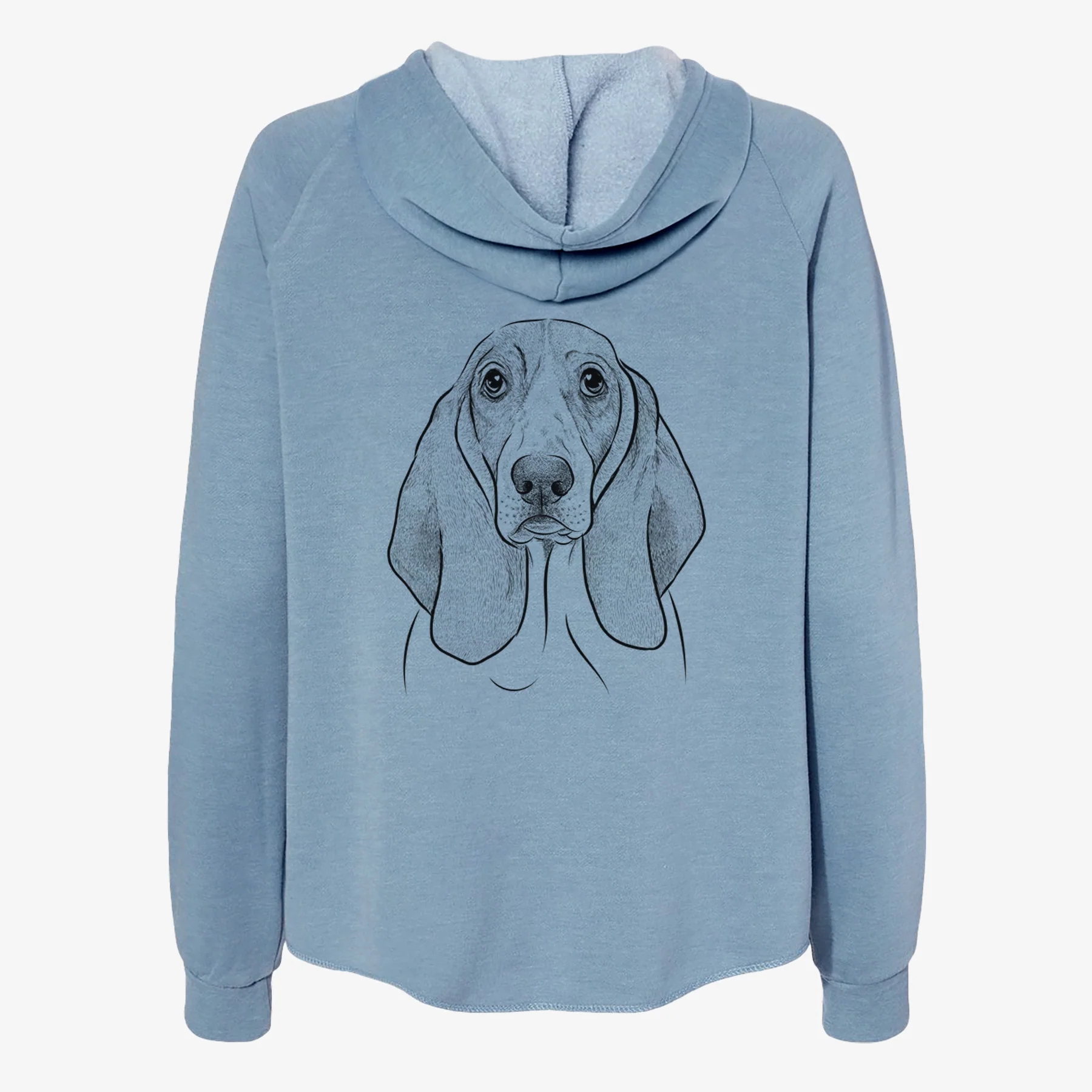 Addison the Basset Hound - Women's Cali Wave Zip-Up Sweatshirt - Image 6