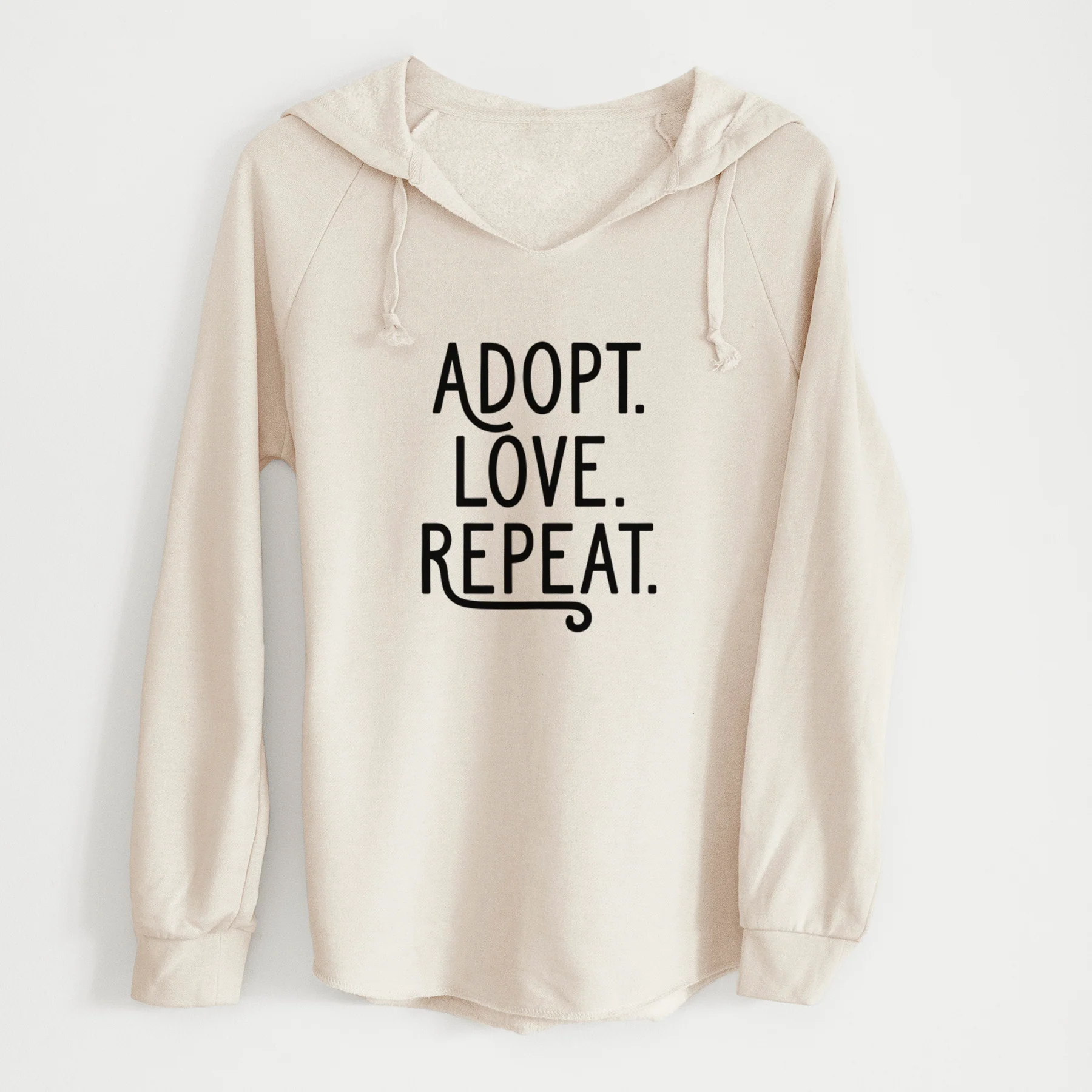 Adopt Love Repeat - Cali Wave Hooded Sweatshirt - Image 7