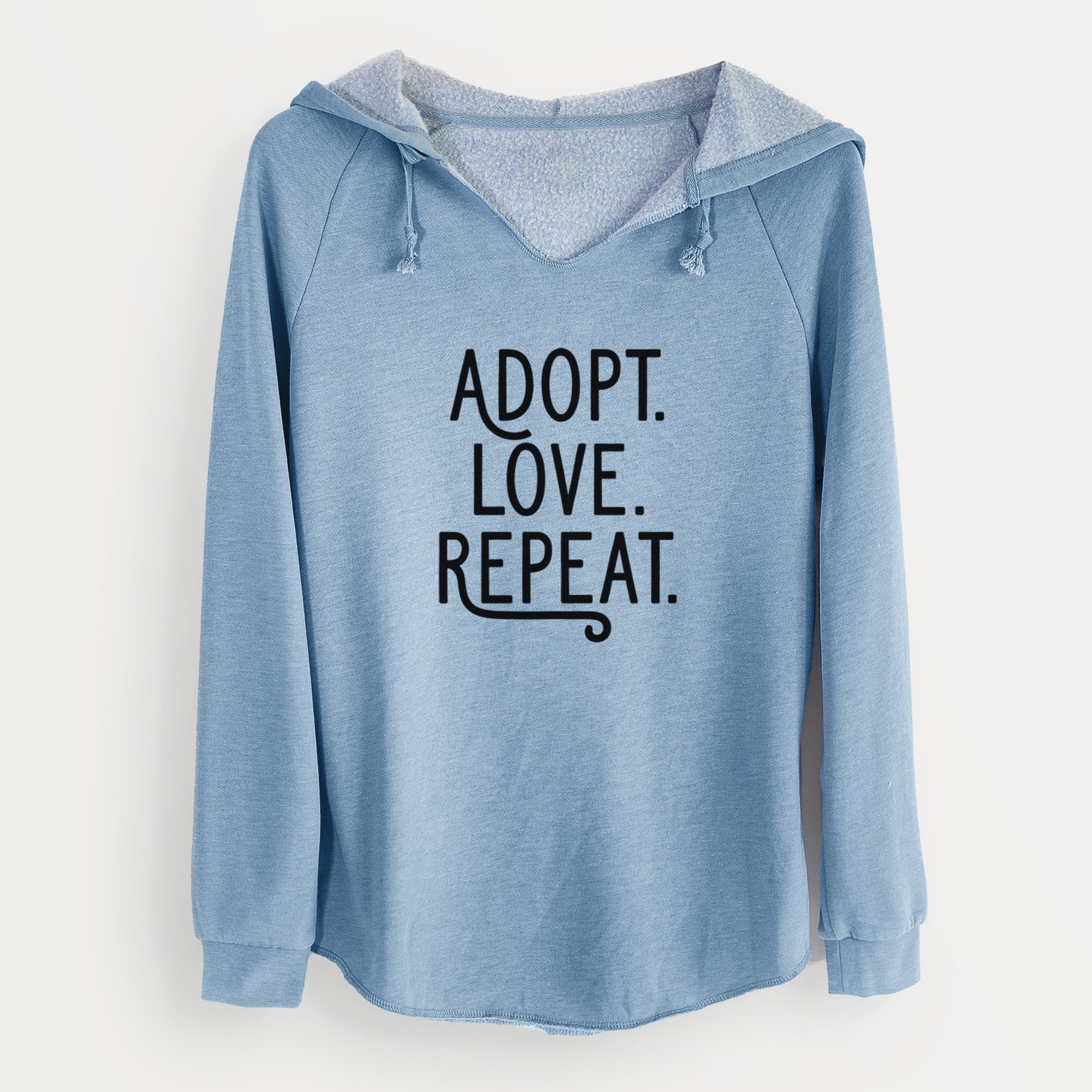 Adopt Love Repeat - Cali Wave Hooded Sweatshirt - Image 8