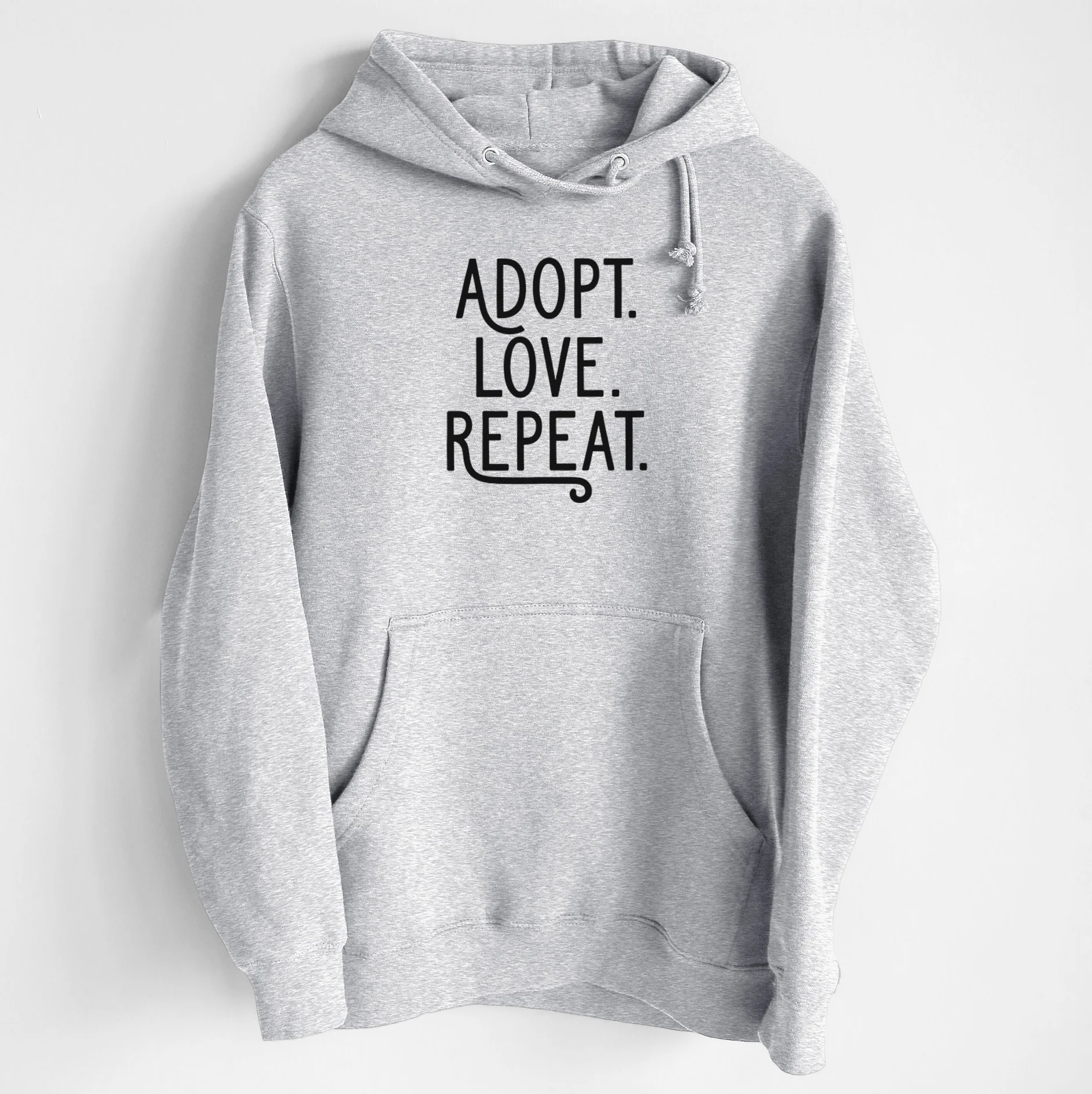 Adopt Love Repeat - Heavyweight Fleece Hoodie - Image 6