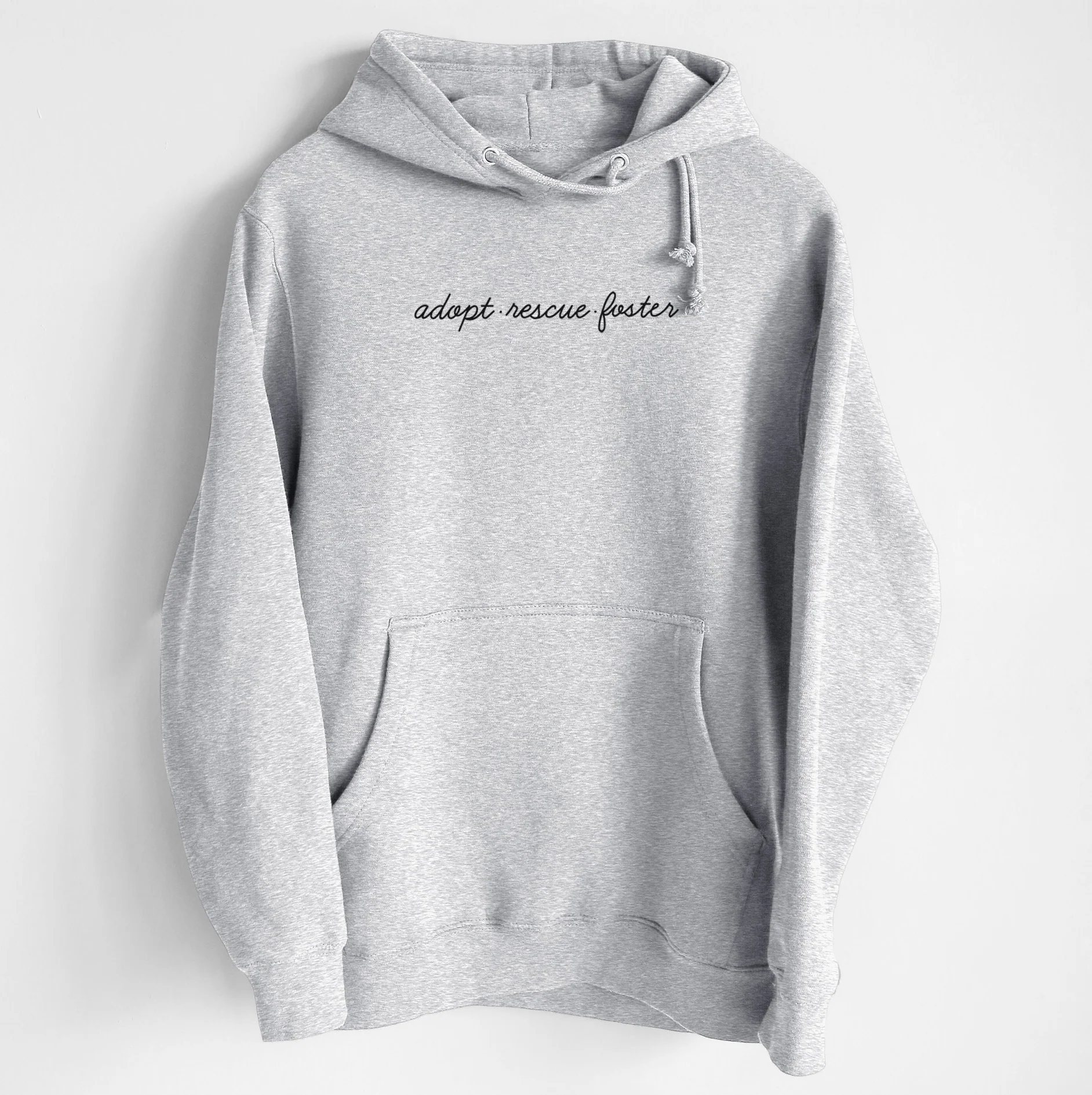 Adopt - Rescue - Foster - Heavyweight Fleece Hoodie - Image 6