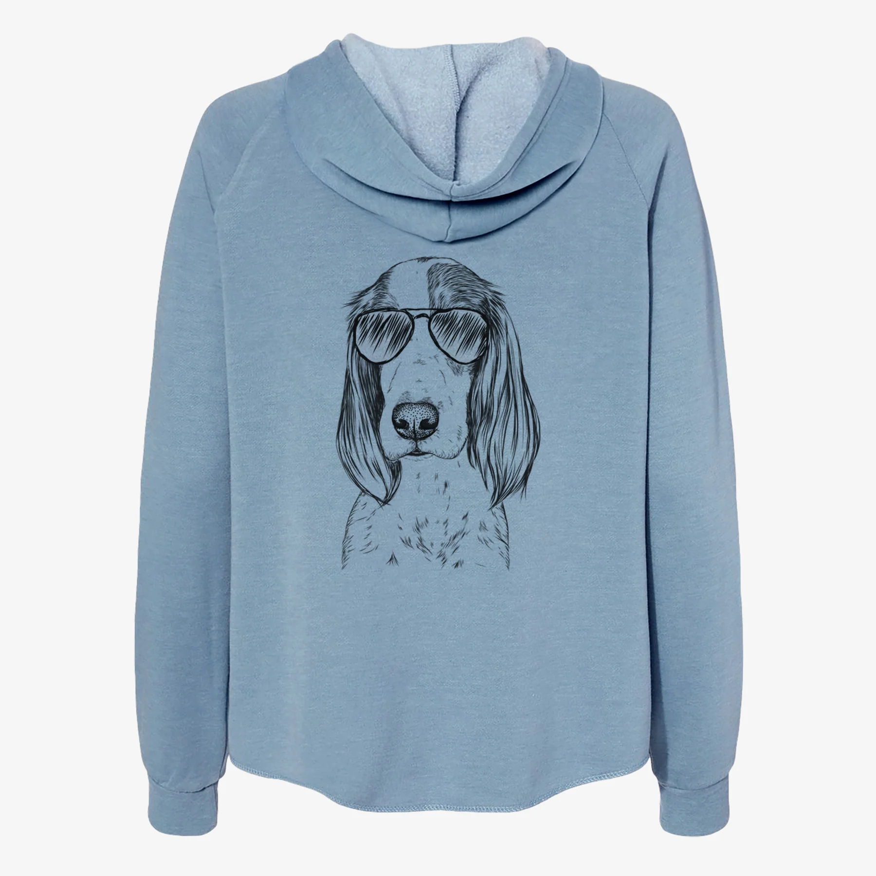 Aline the Irish Red and White Setter - Women's Cali Wave Zip-Up Sweatshirt - Image 9