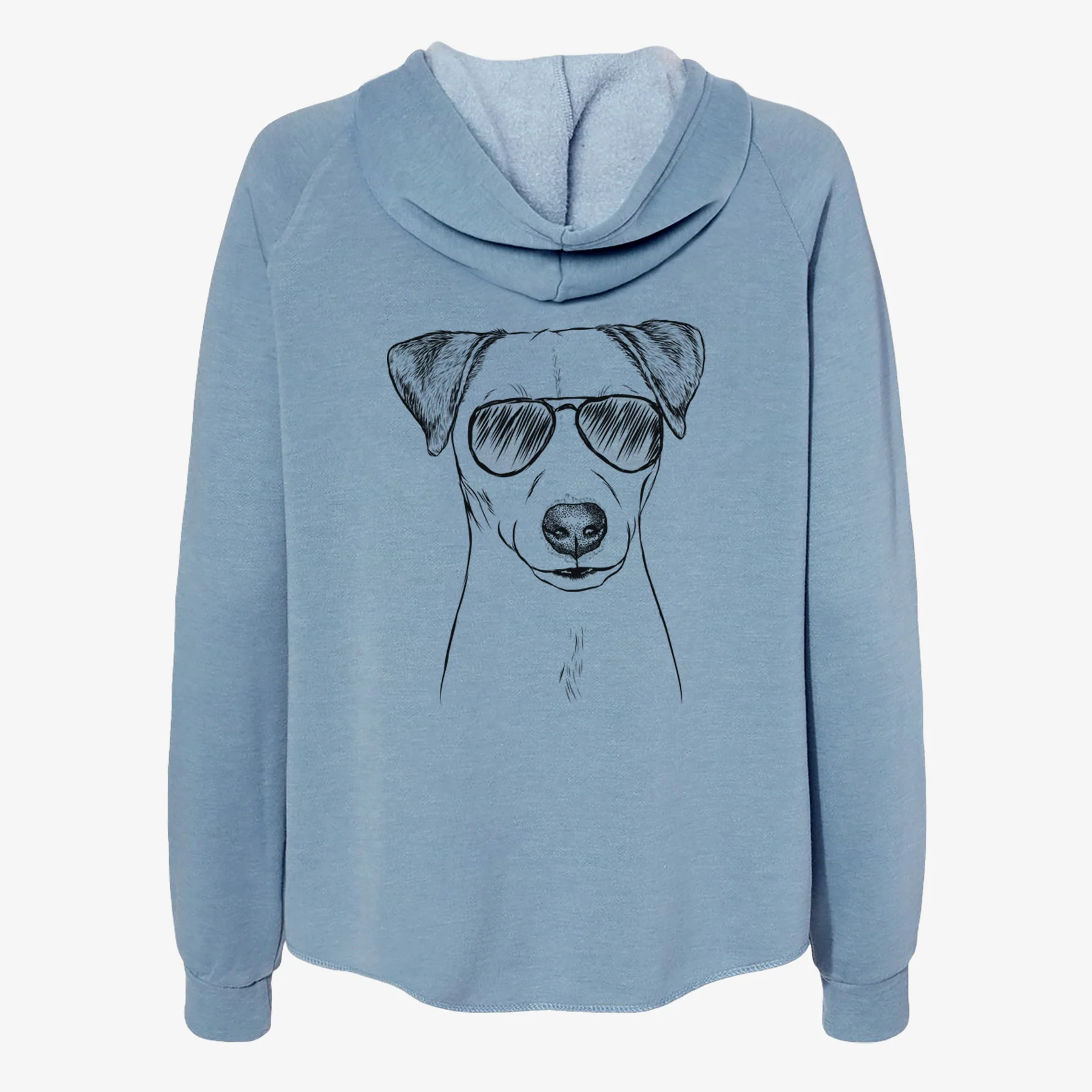 Ally the Jack Russell Terrier - Women's Cali Wave Zip-Up Sweatshirt - Image 9