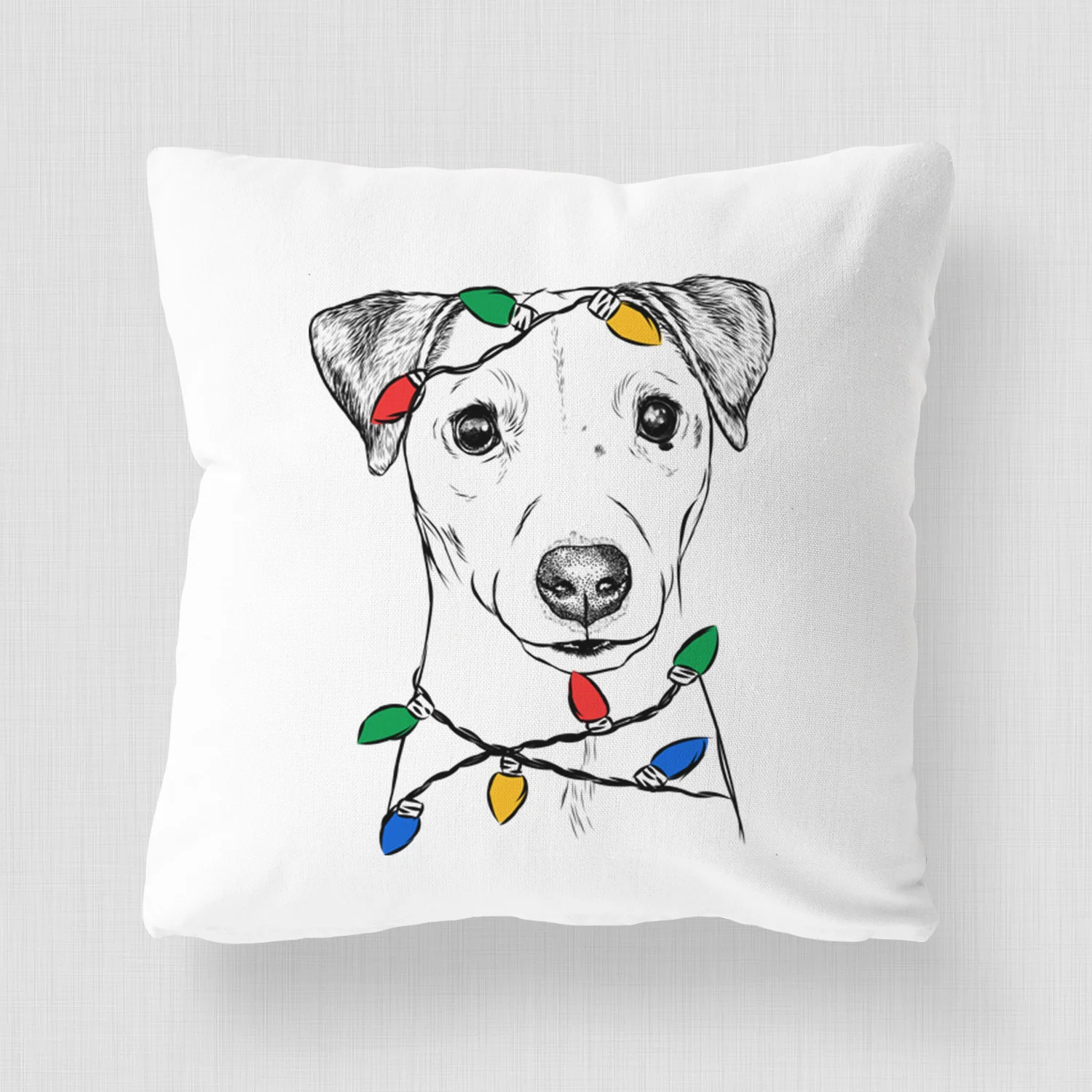 Ally the Jack Russell Terrier - Throw Pillow Cover - Image 4