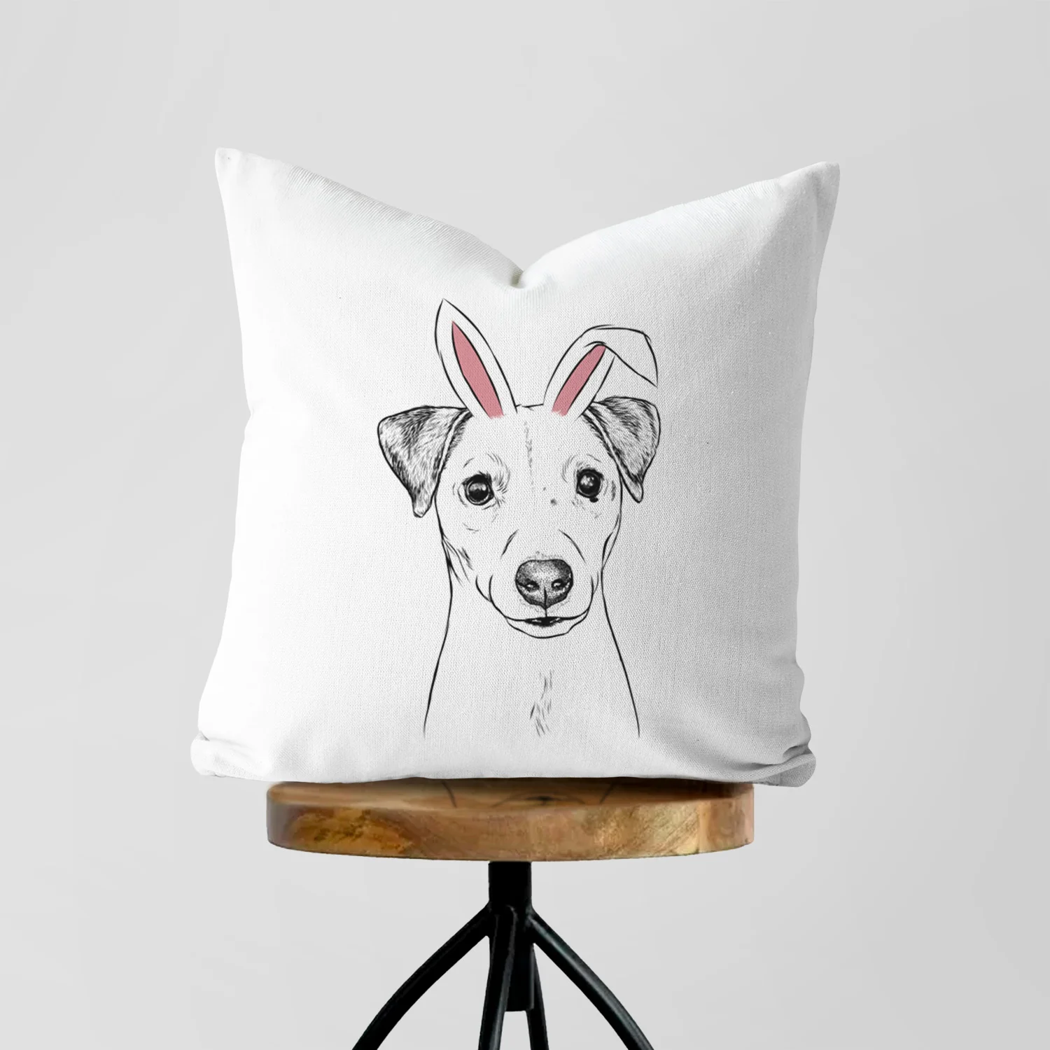 Ally the Jack Russell Terrier - Throw Pillow Cover - Image 5