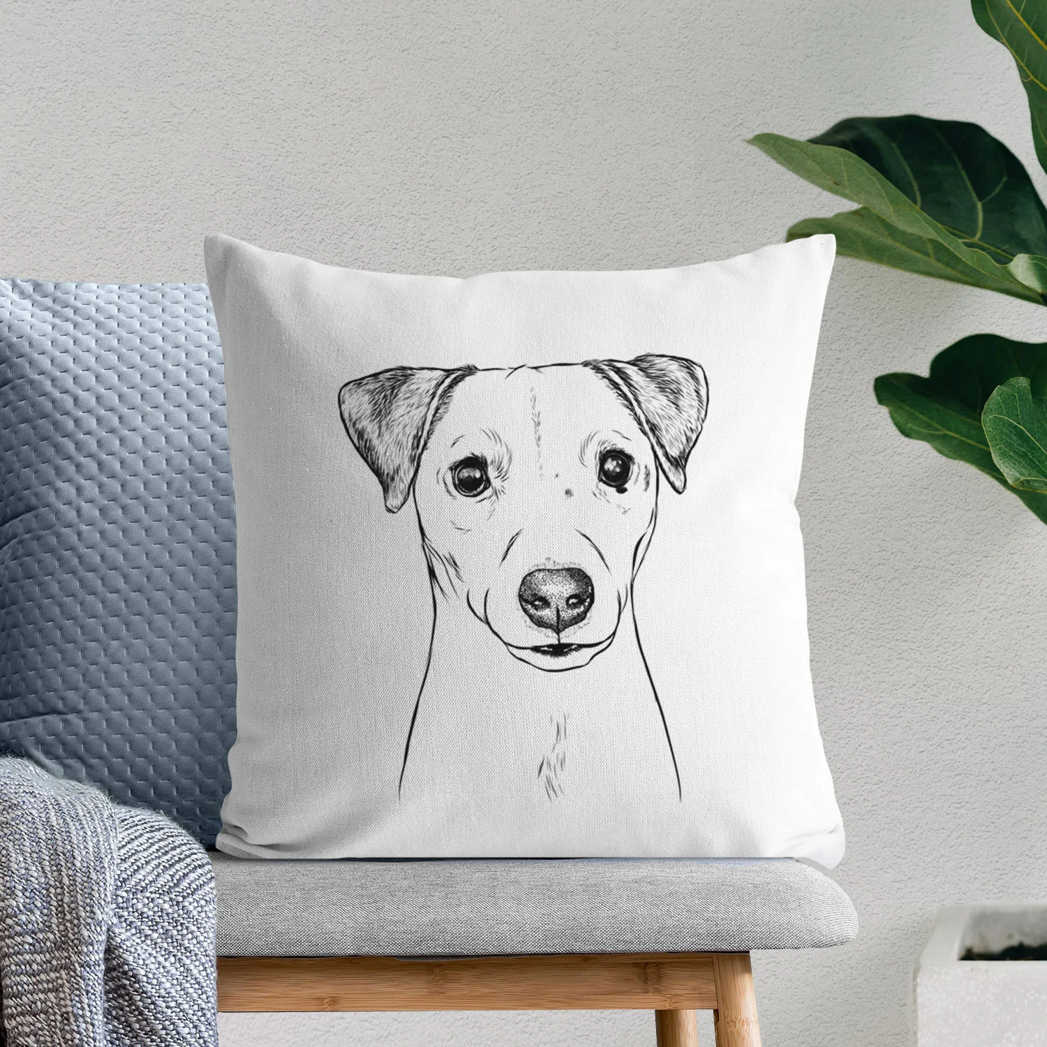 Ally the Jack Russell Terrier - Throw Pillow Cover - Image 6
