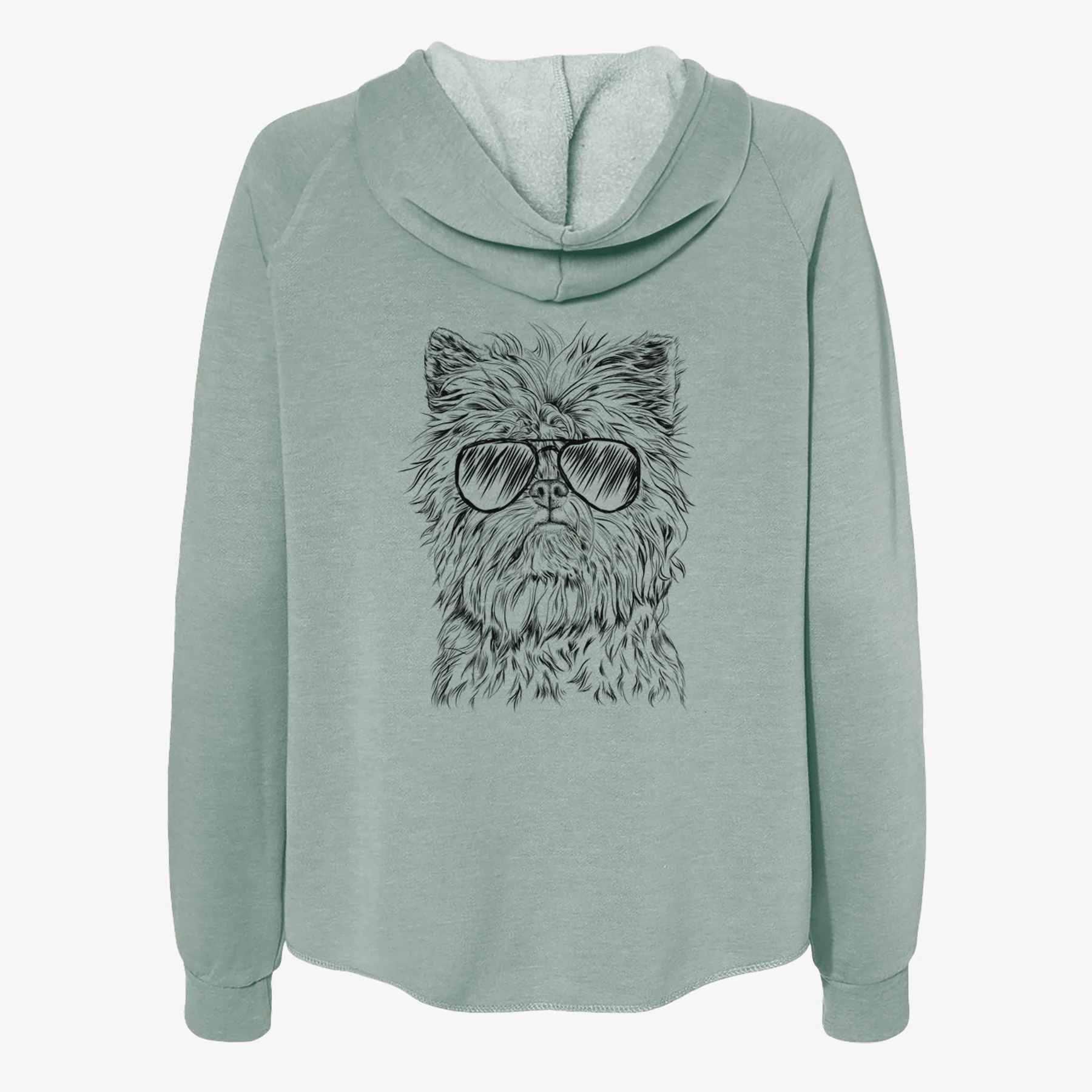 Alvin the Affenpinscher - Women's Cali Wave Zip-Up Sweatshirt - Image 7
