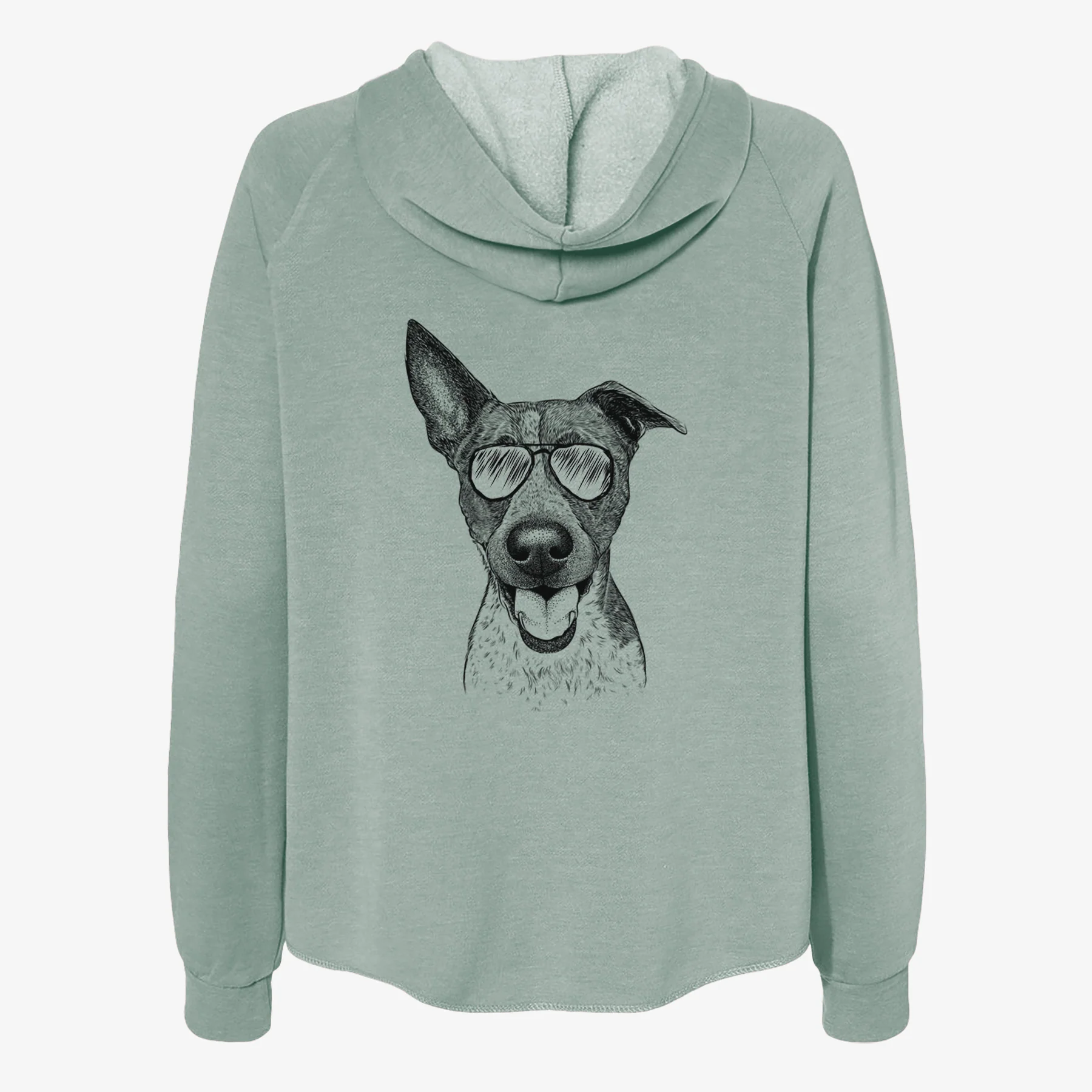 Amigo the Heeler Mix - Women's Cali Wave Zip-Up Sweatshirt - Image 7