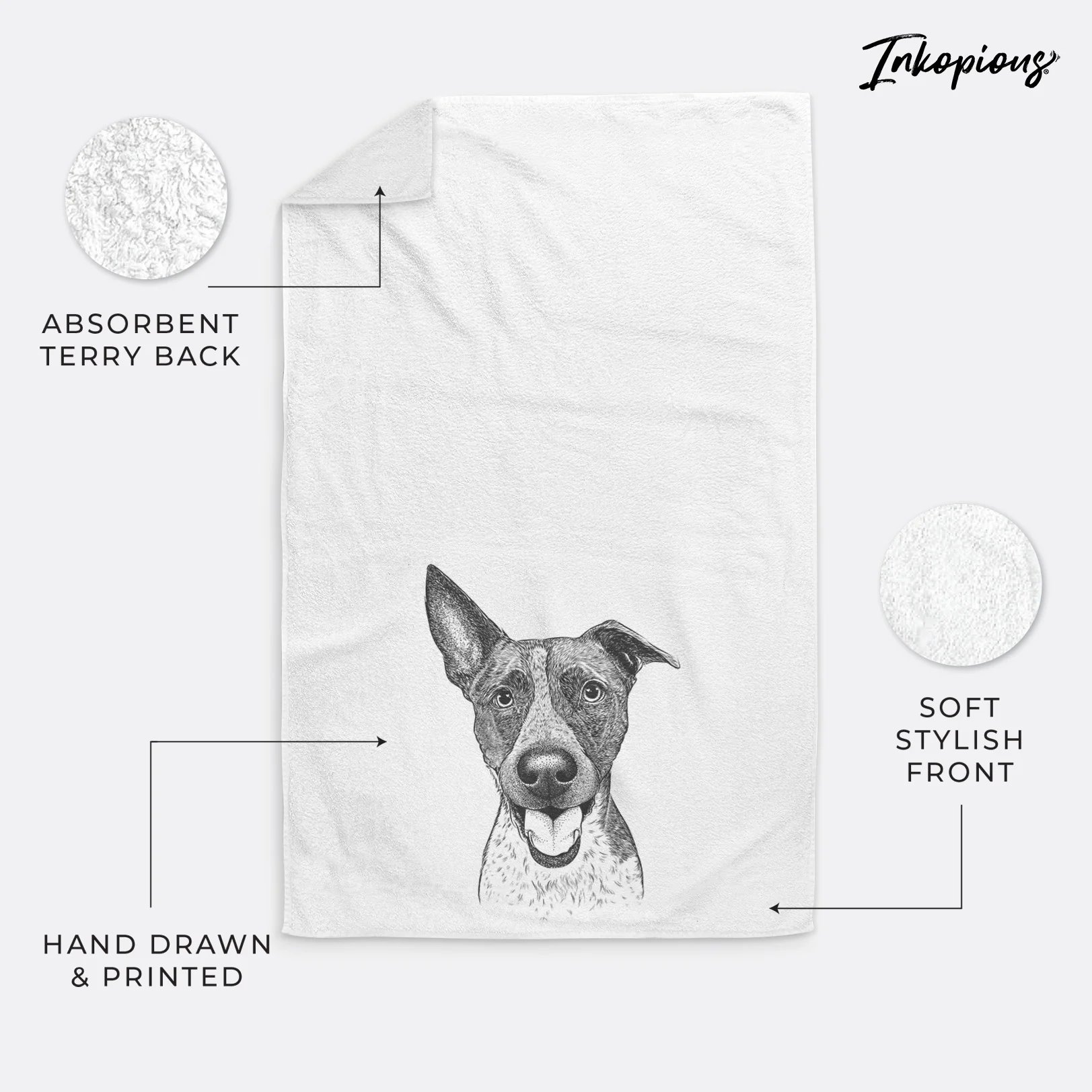 Amigo the Heeler Mix Decorative Hand Towel - Image 17