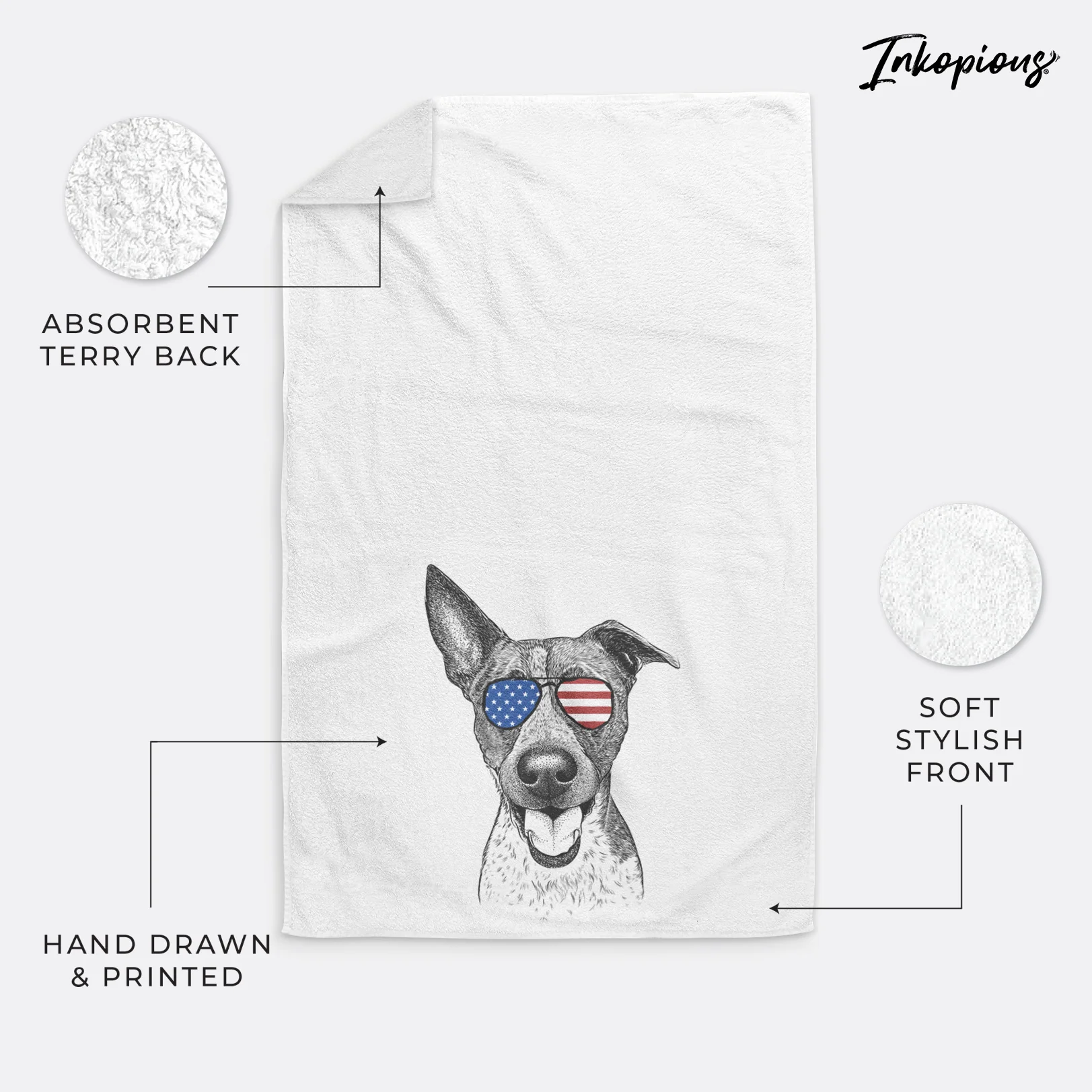 Amigo the Heeler Mix Decorative Hand Towel - Image 24