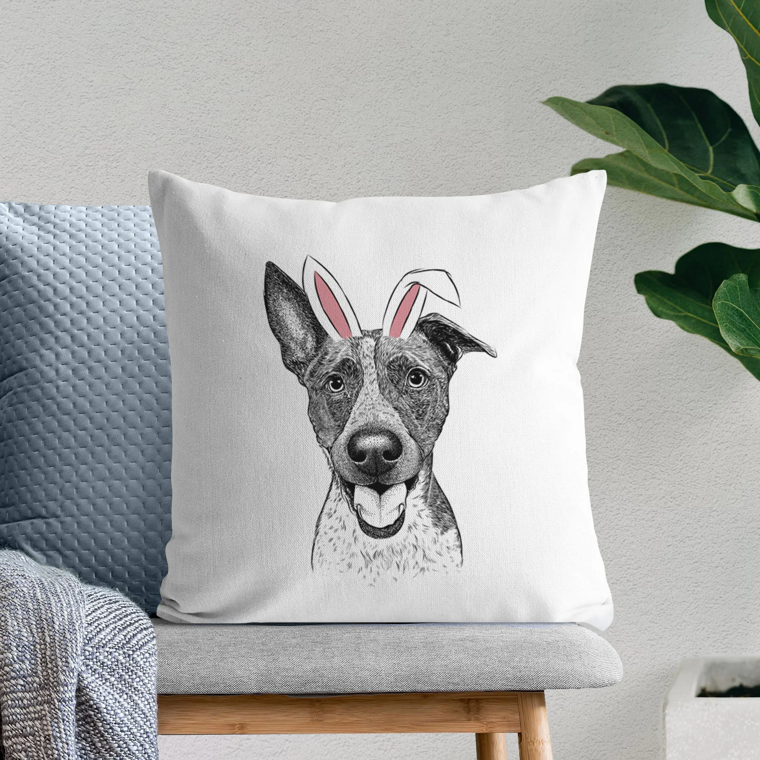 Amigo the Heeler Mix - Throw Pillow Cover - Image 11