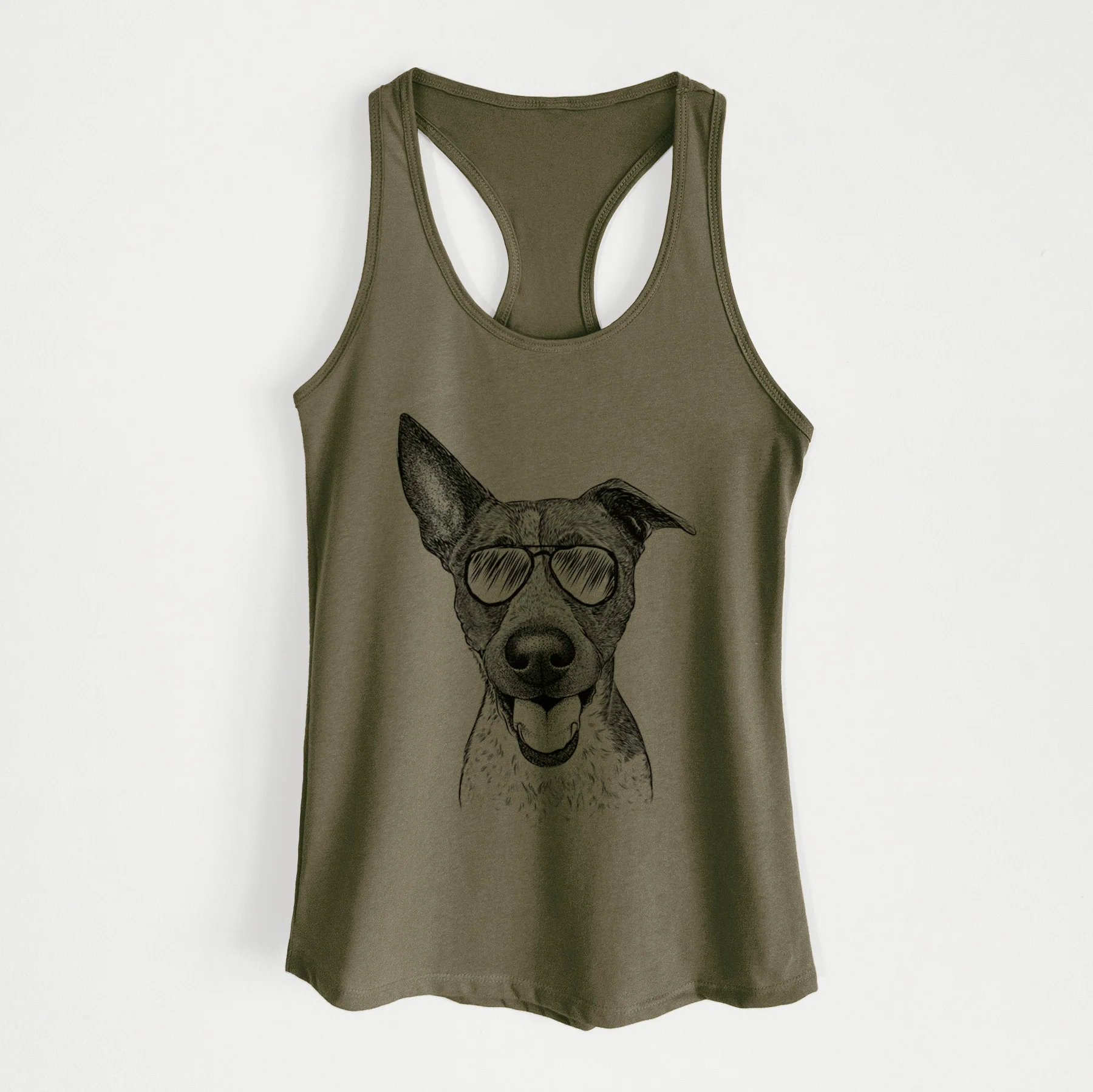 Amigo the Heeler Mix - Women's Racerback Tanktop - Image 10