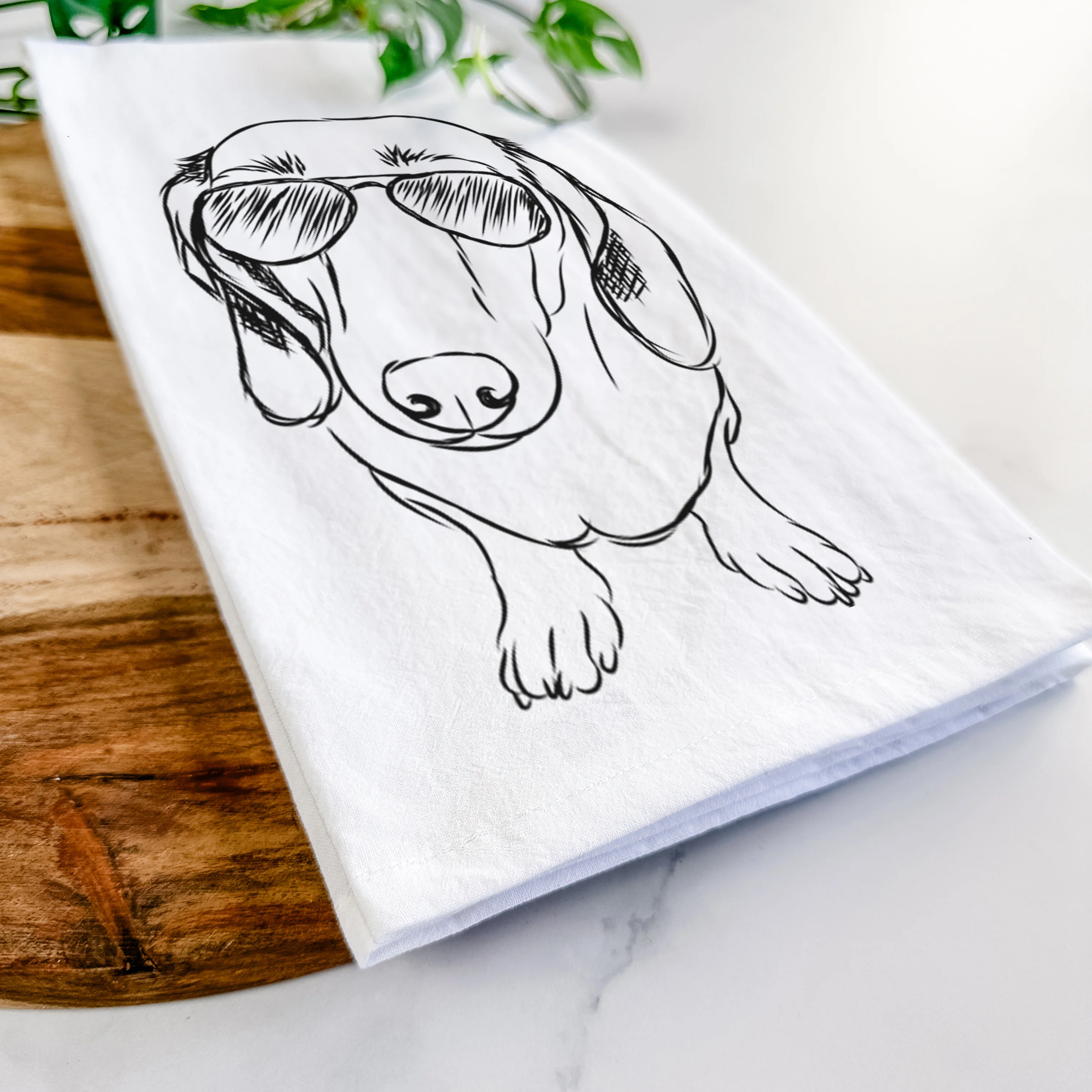 Annabelle the Dachshund Tea Towel - Image 6