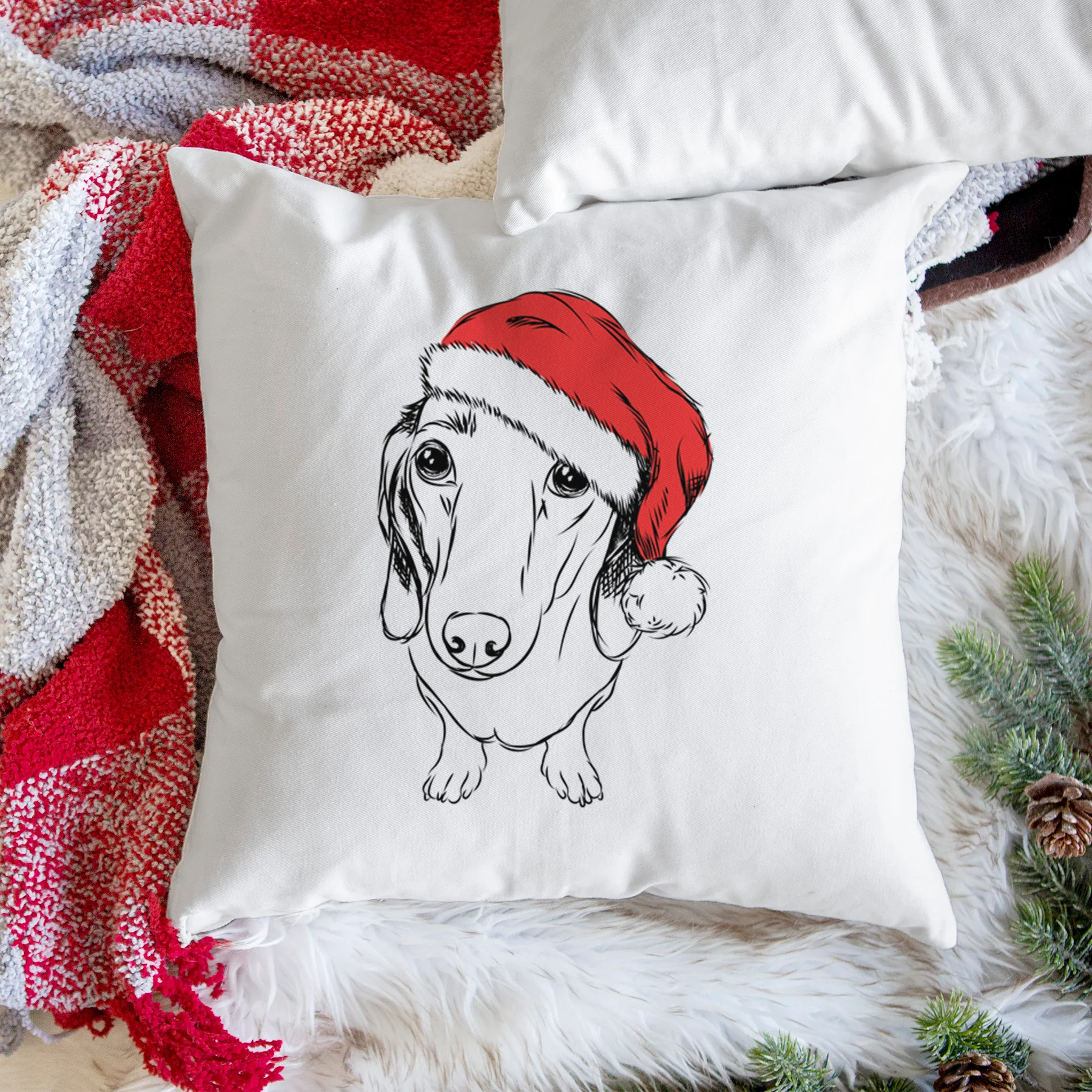 Annabelle the Dachshund - Throw Pillow Cover - Image 3