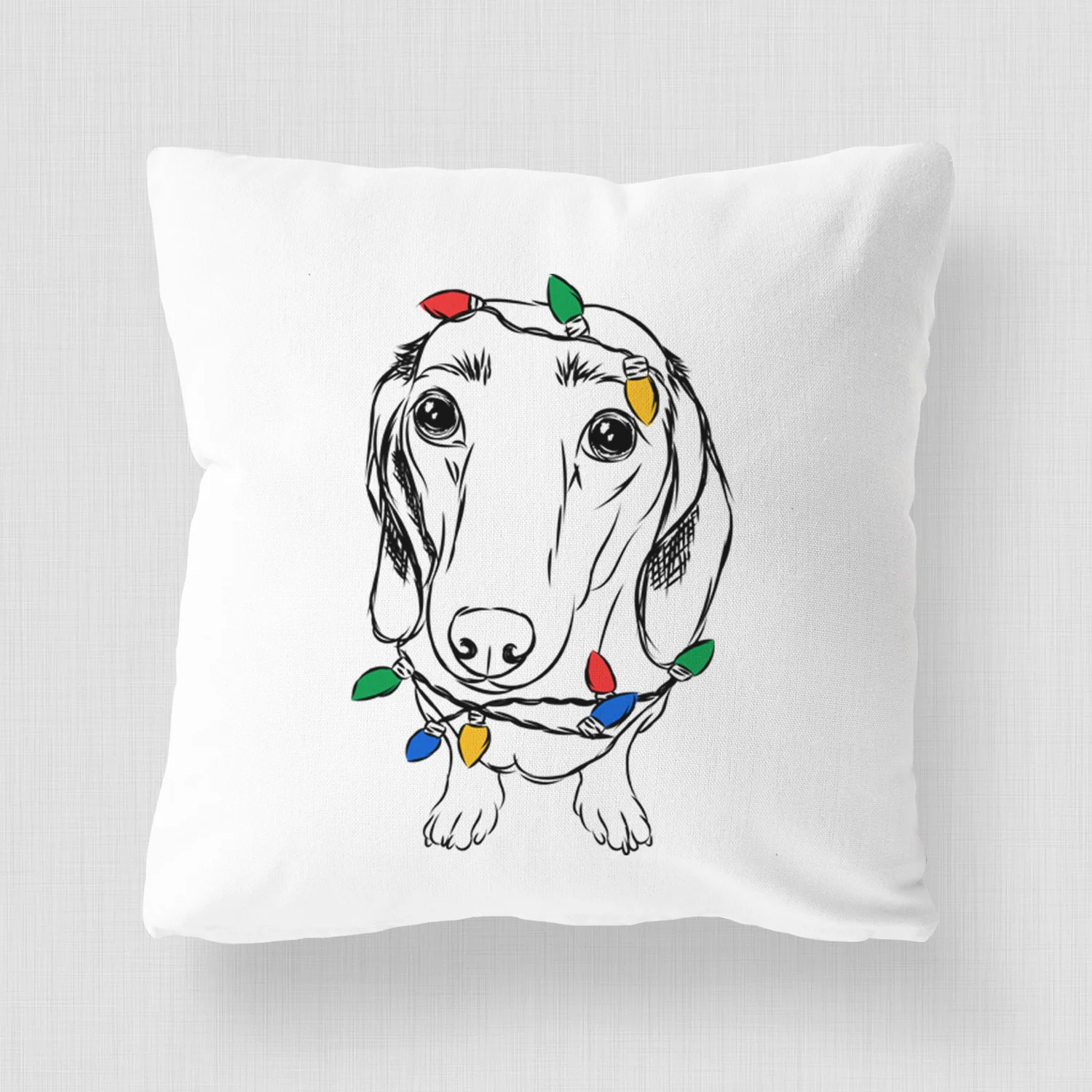 Annabelle the Dachshund - Throw Pillow Cover - Image 4