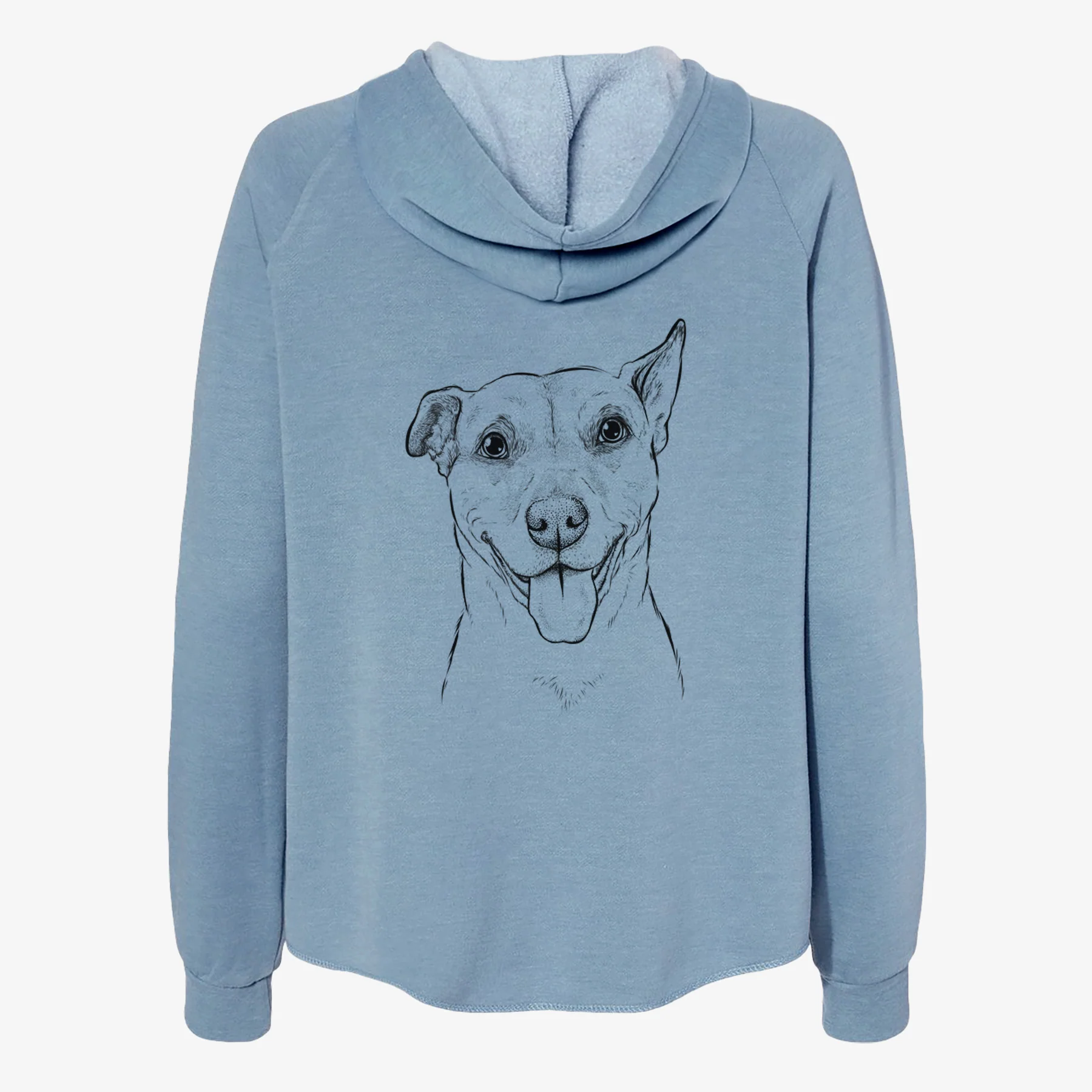 Annie Belle the Pitbull Mix - Women's Cali Wave Zip-Up Sweatshirt - Image 6