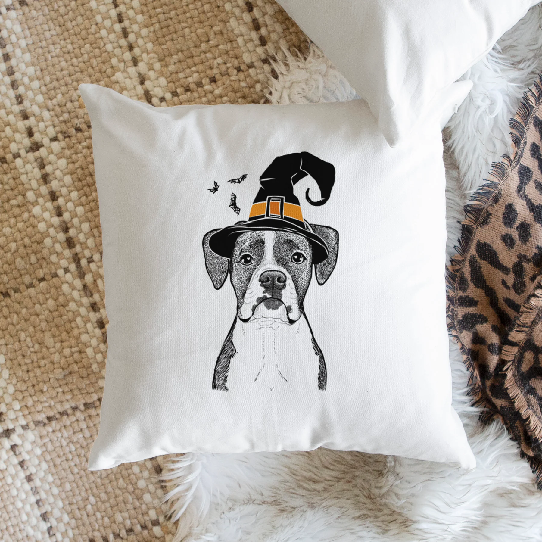 Annie the Boxer - Throw Pillow Cover - Image 2