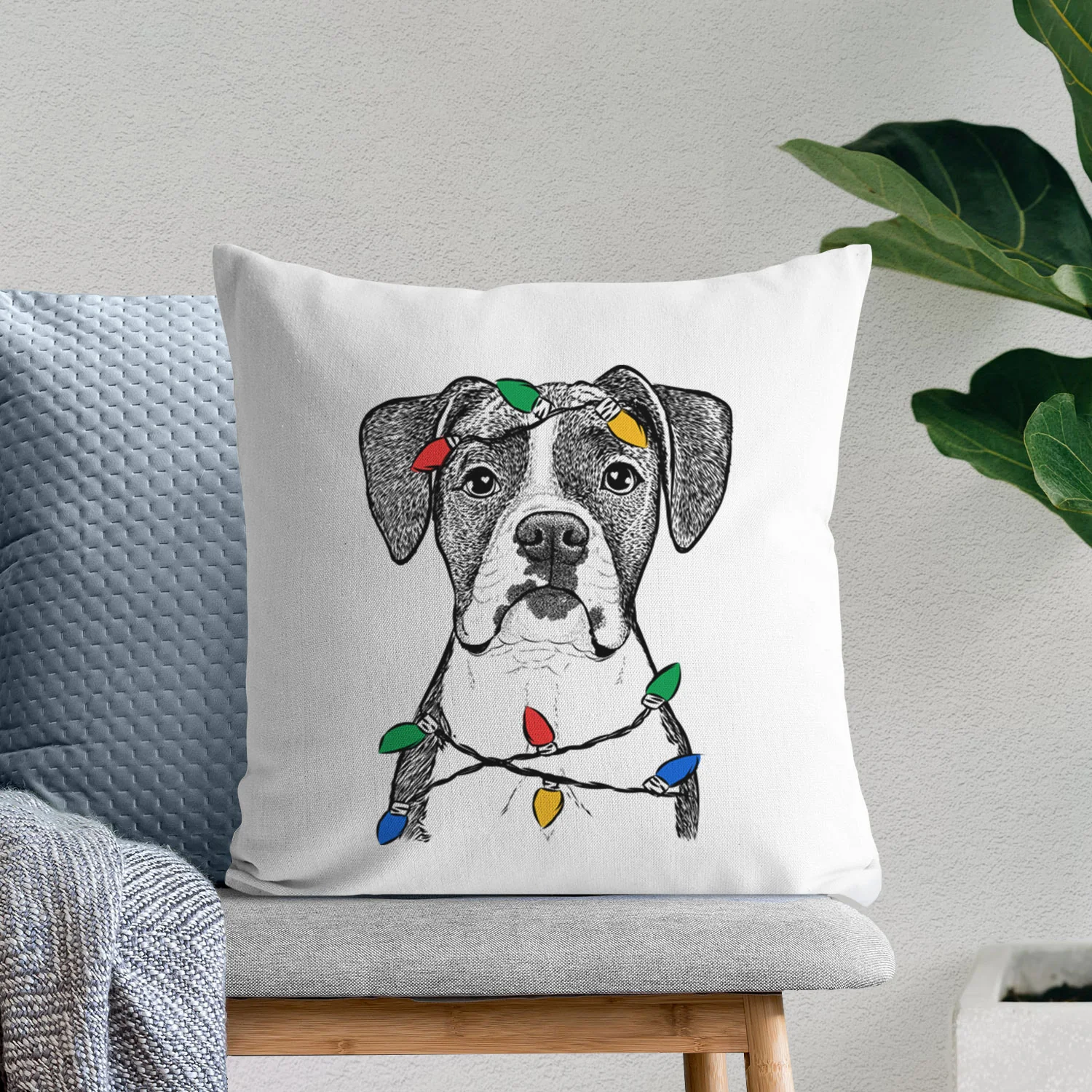 Annie the Boxer - Throw Pillow Cover - Image 9