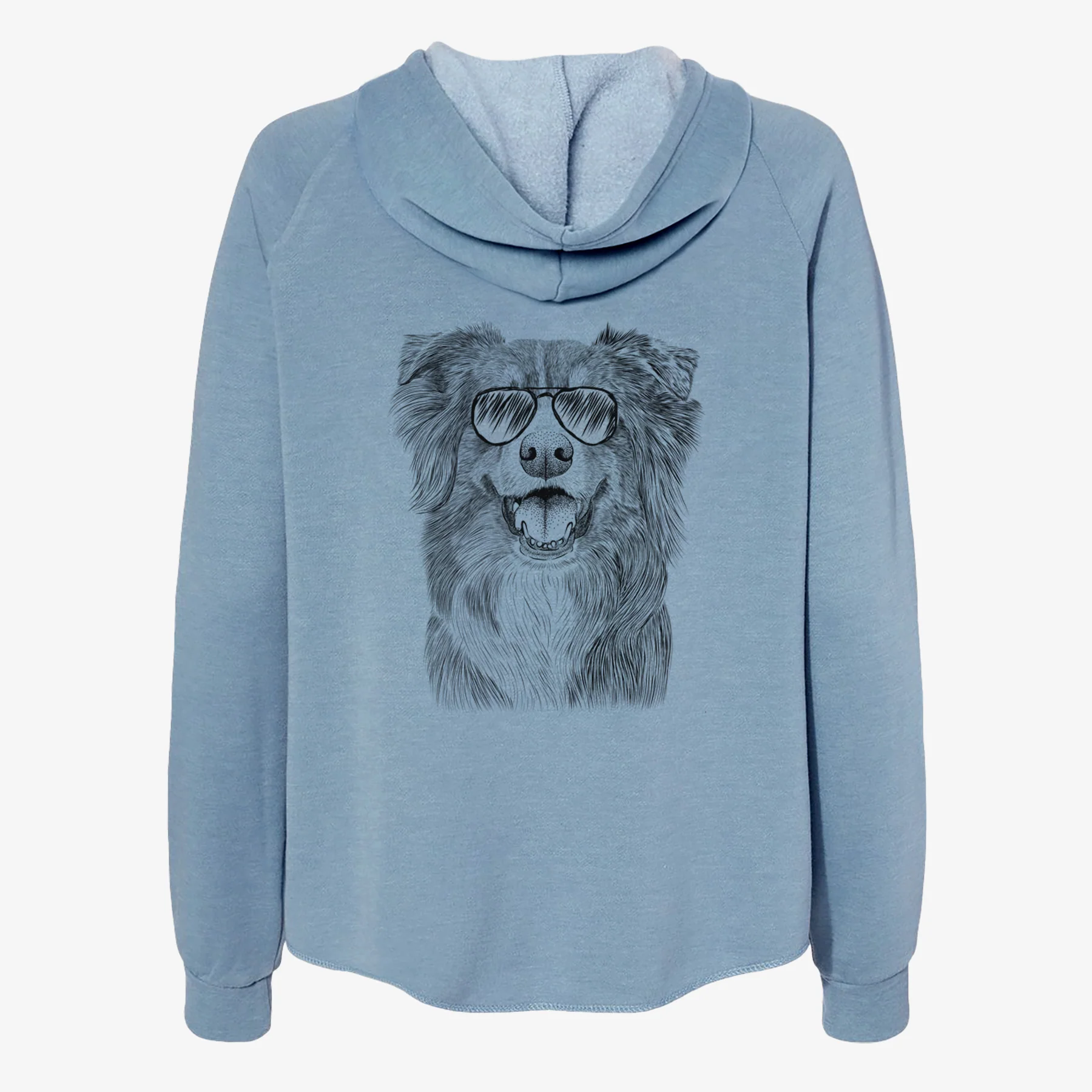 Aussie Parker the Australian Shepherd - Women's Cali Wave Zip-Up Sweatshirt - Image 9