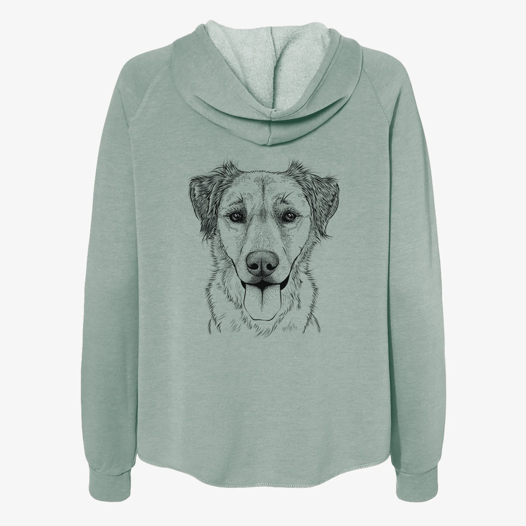Apollo the Mixed Breed - Women's Cali Wave Zip-Up Sweatshirt - Image 4