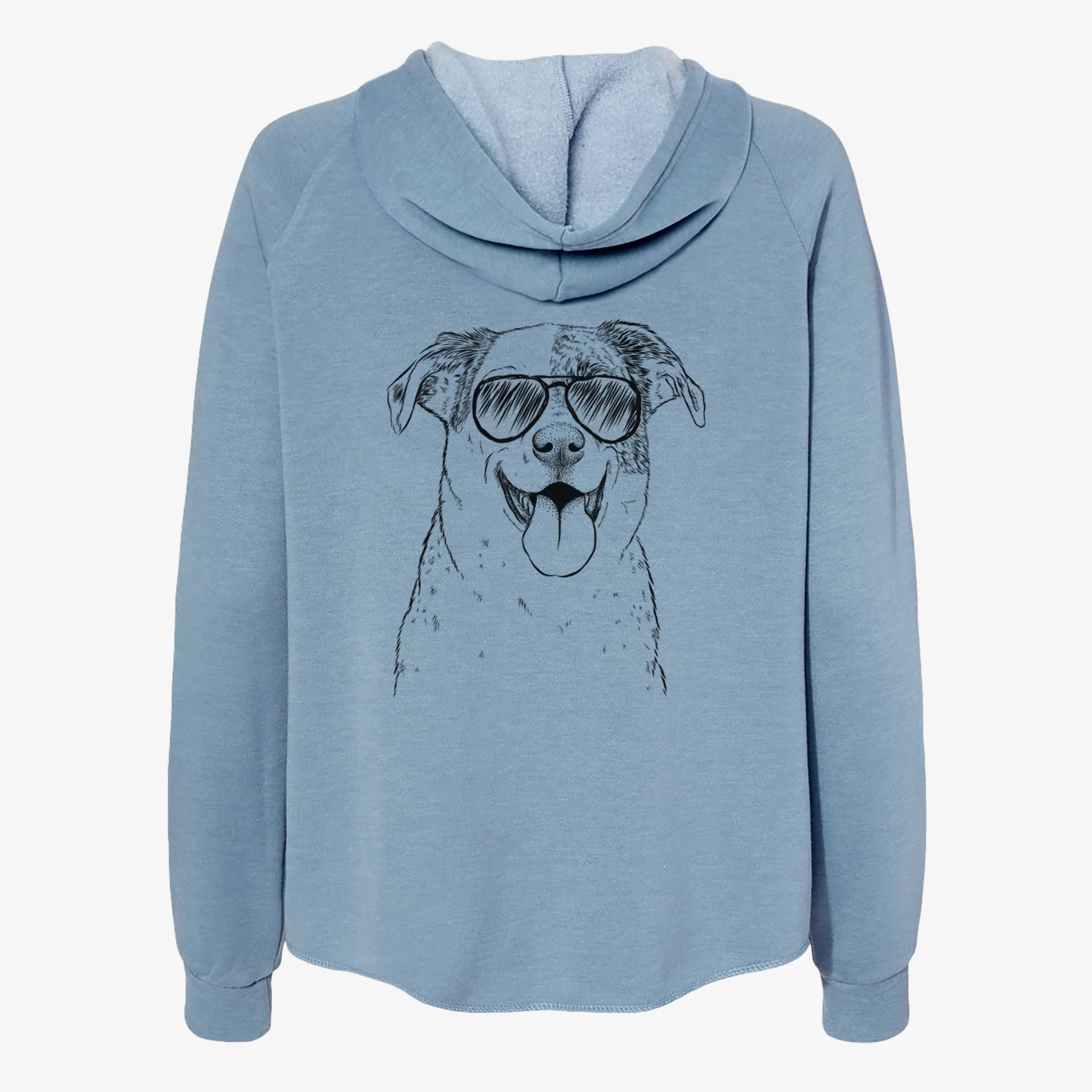 Archer the Shepherd Mix - Women's Cali Wave Zip-Up Sweatshirt - Image 9