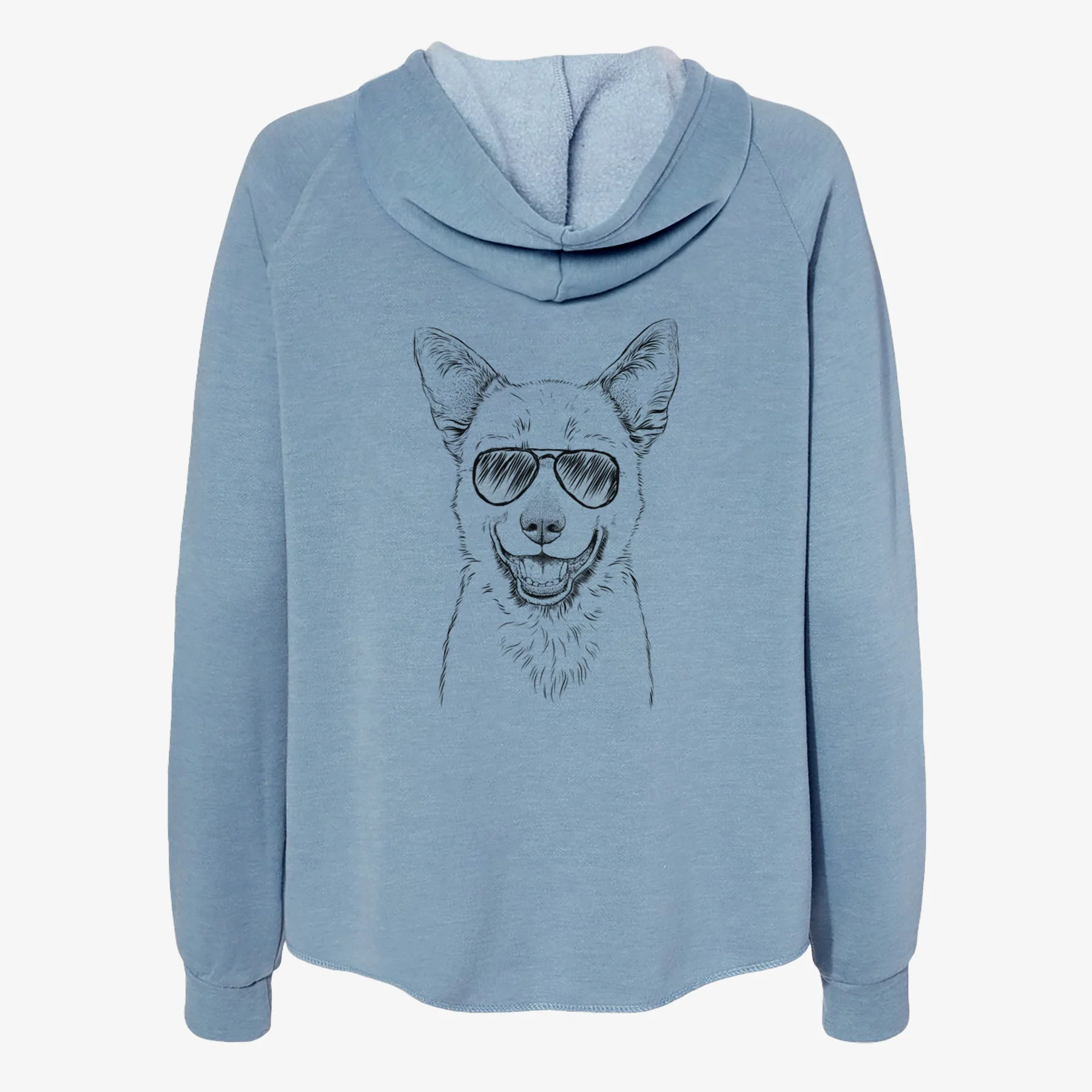 Arden the Australian Kelpie - Women's Cali Wave Zip-Up Sweatshirt - Image 9