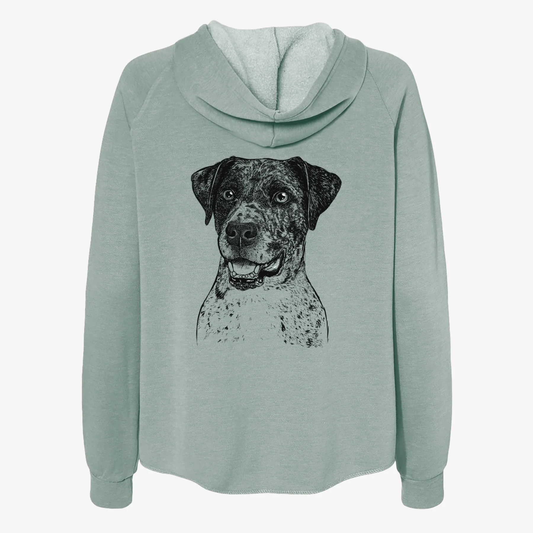 Argos the Catahoula - Women's Cali Wave Zip-Up Sweatshirt - Image 4