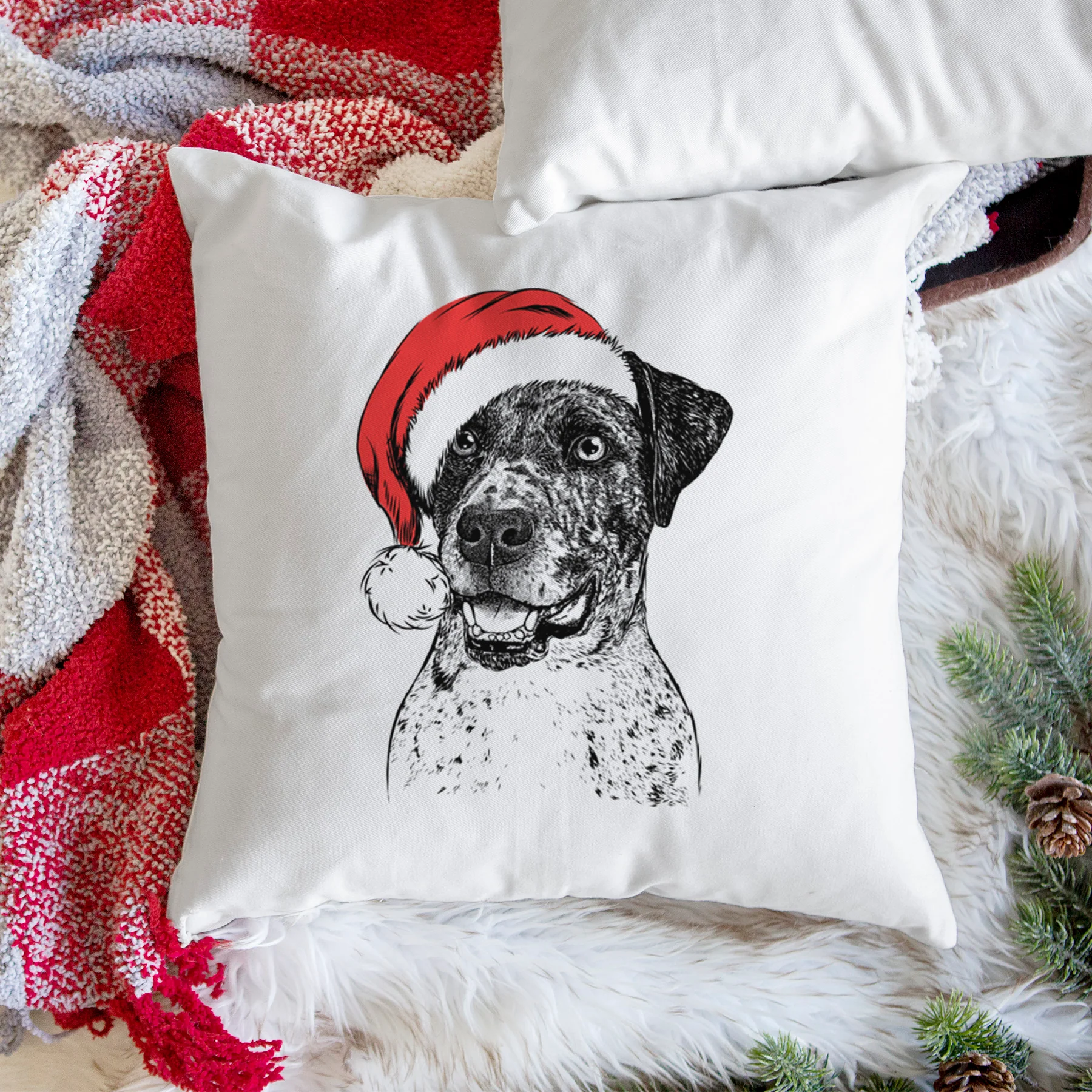 Argos the Catahoula - Throw Pillow Cover - Image 3