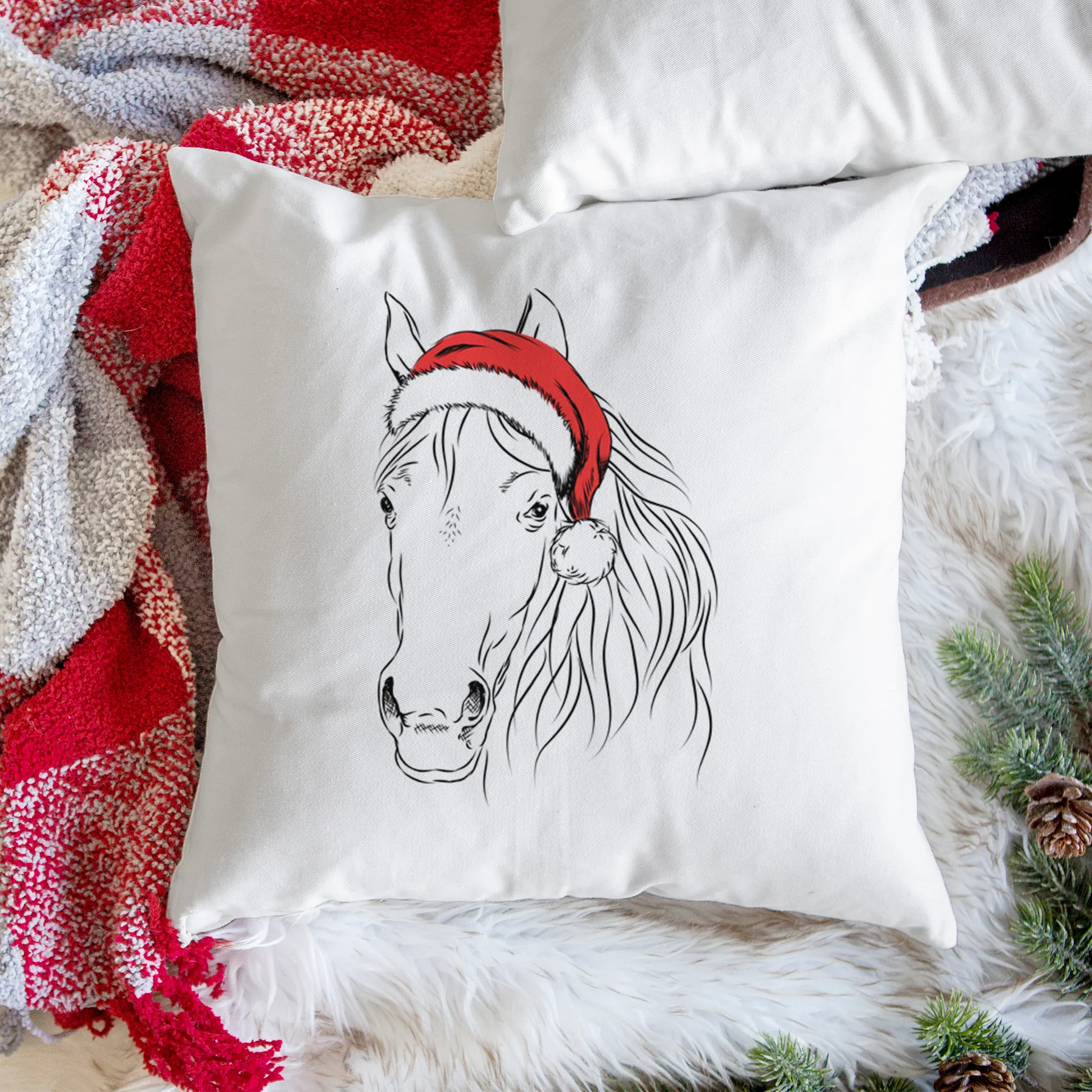 Aria the Horse - Throw Pillow Cover - Image 3