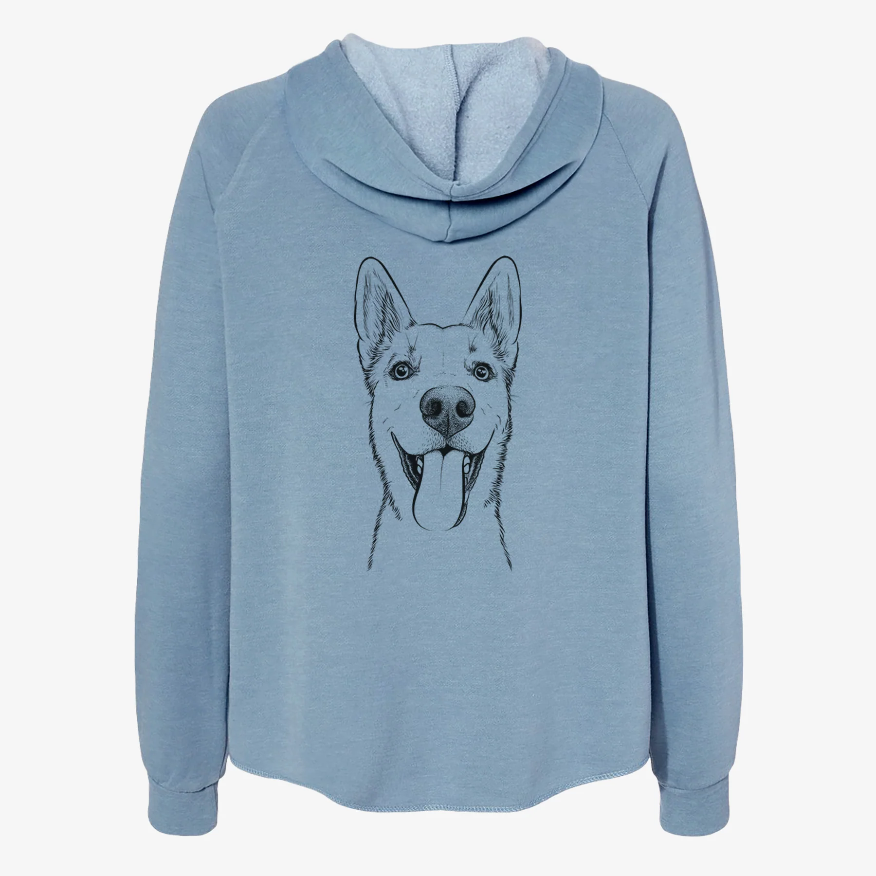 Arlo the Husky Shepherd Mix - Women's Cali Wave Zip-Up Sweatshirt - Image 6
