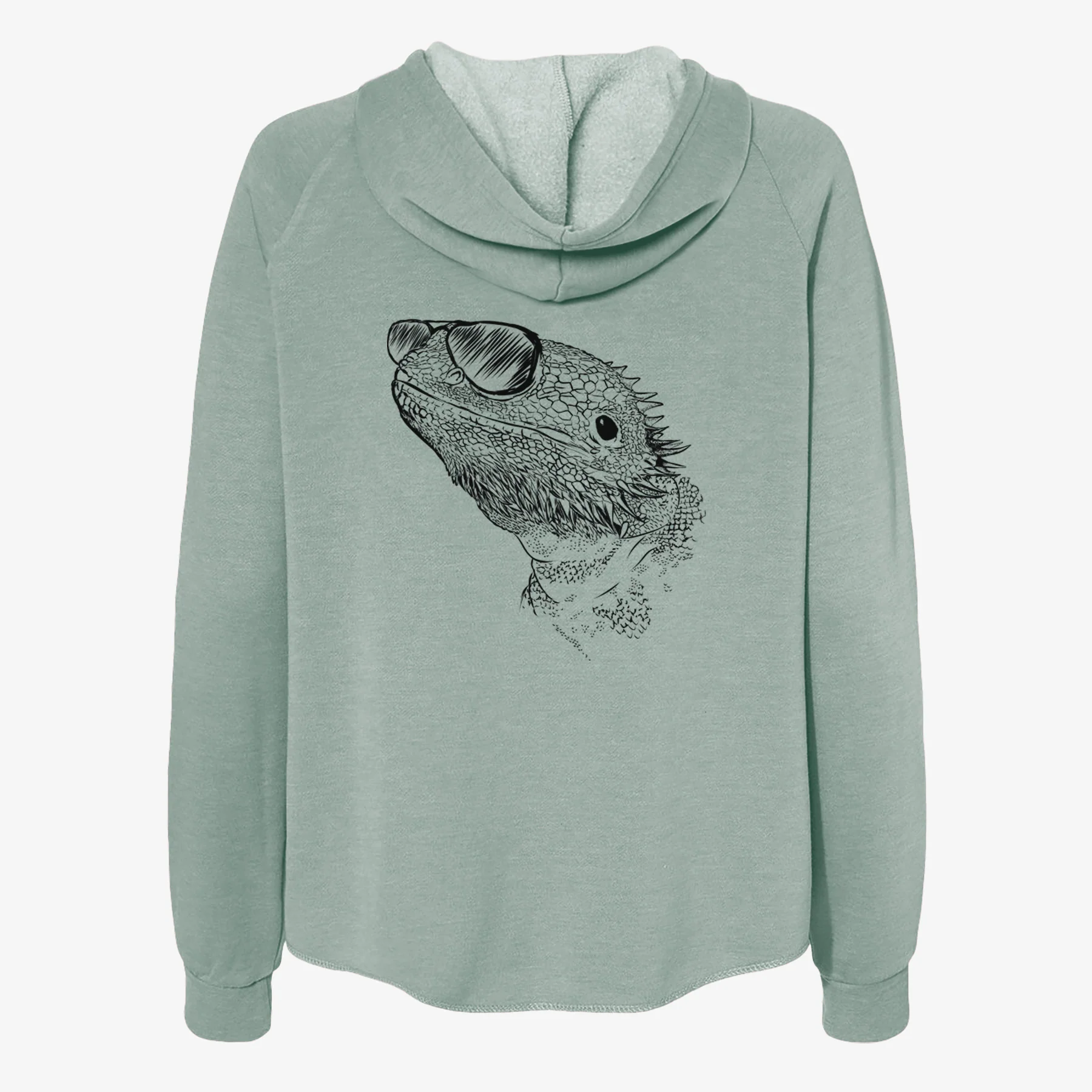 Ash the Bearded Dragon - Women's Cali Wave Zip-Up Sweatshirt - Image 7