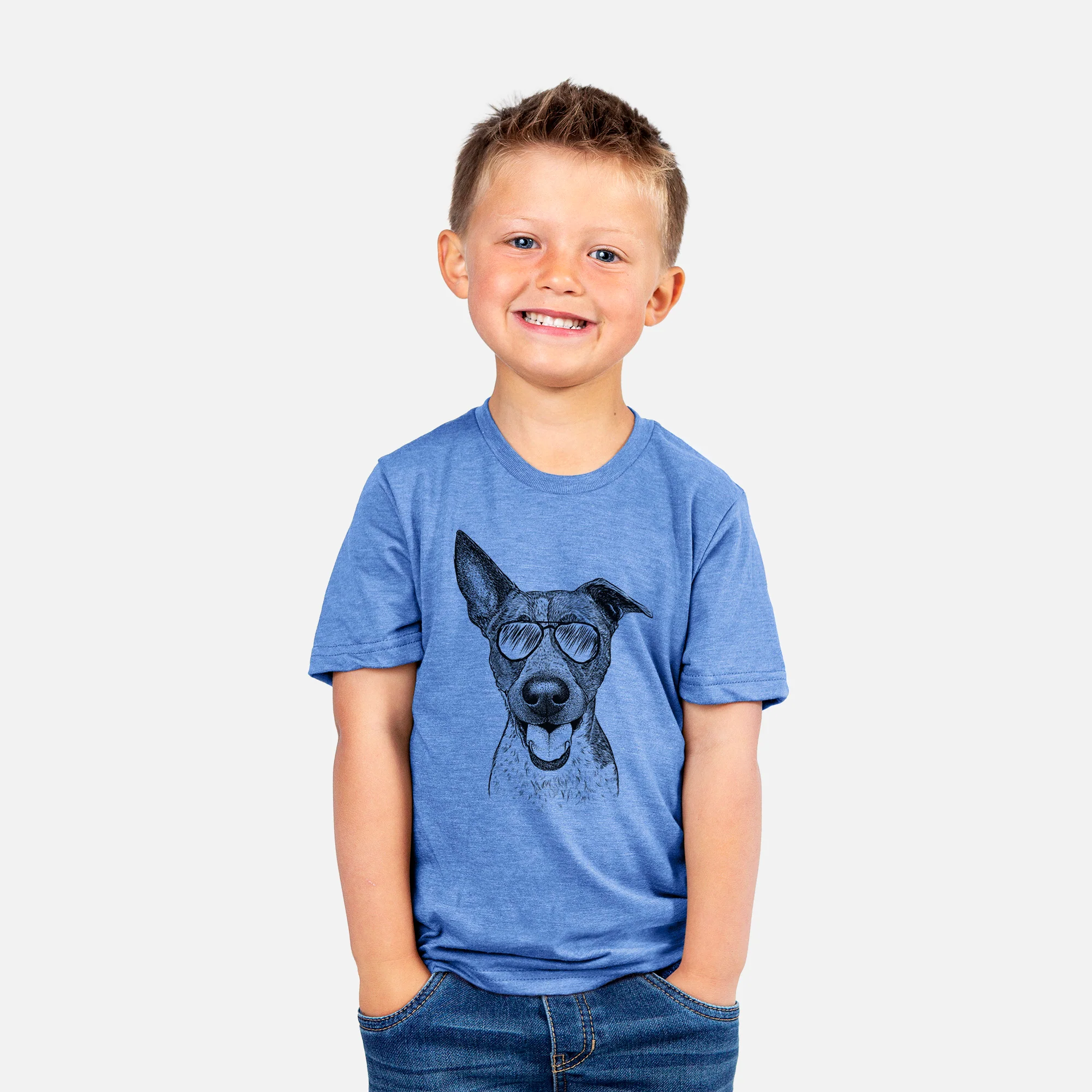Aviator Amigo the Heeler Mix - Kids/Youth/Toddler Shirt - Image 4