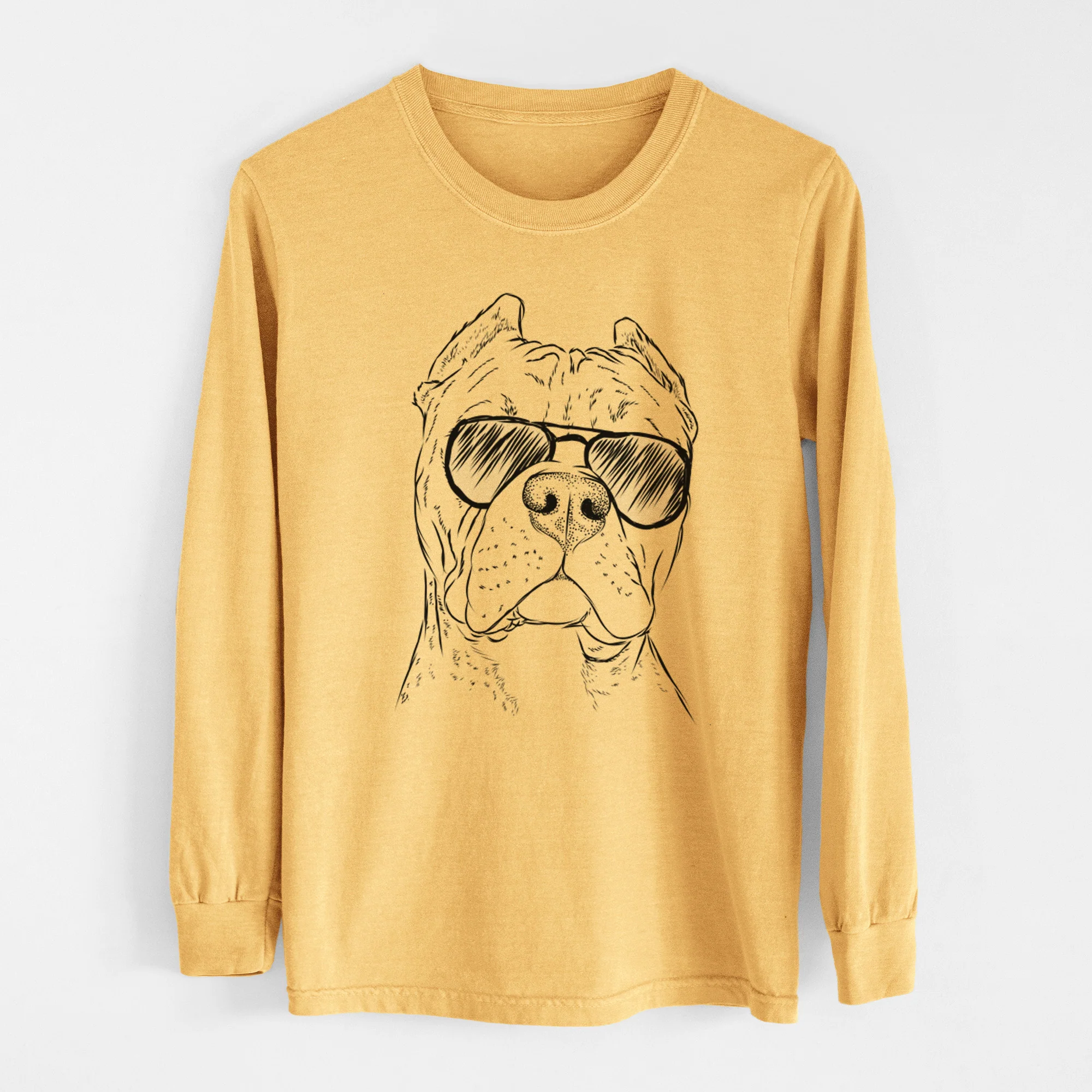 Aviators Bam Bam the Pitbull - Heavyweight 100% Cotton Long Sleeve - Image 6