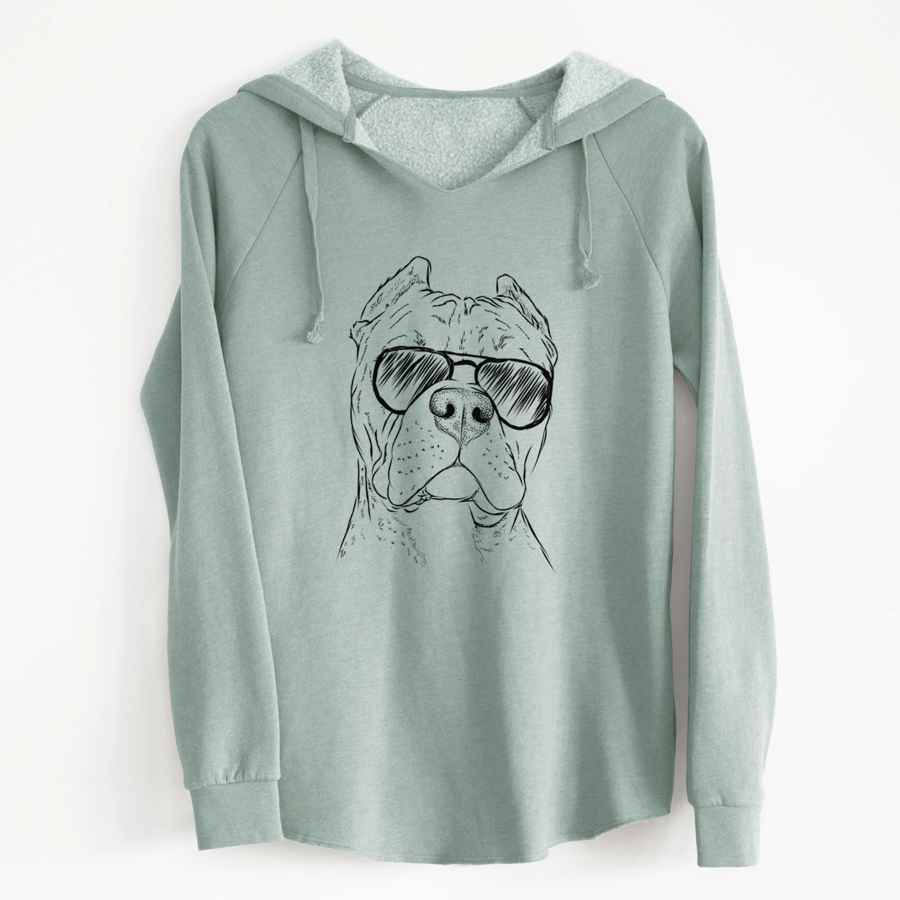 Aviator Bam Bam the Pitbull - Cali Wave Hooded Sweatshirt - Image 6