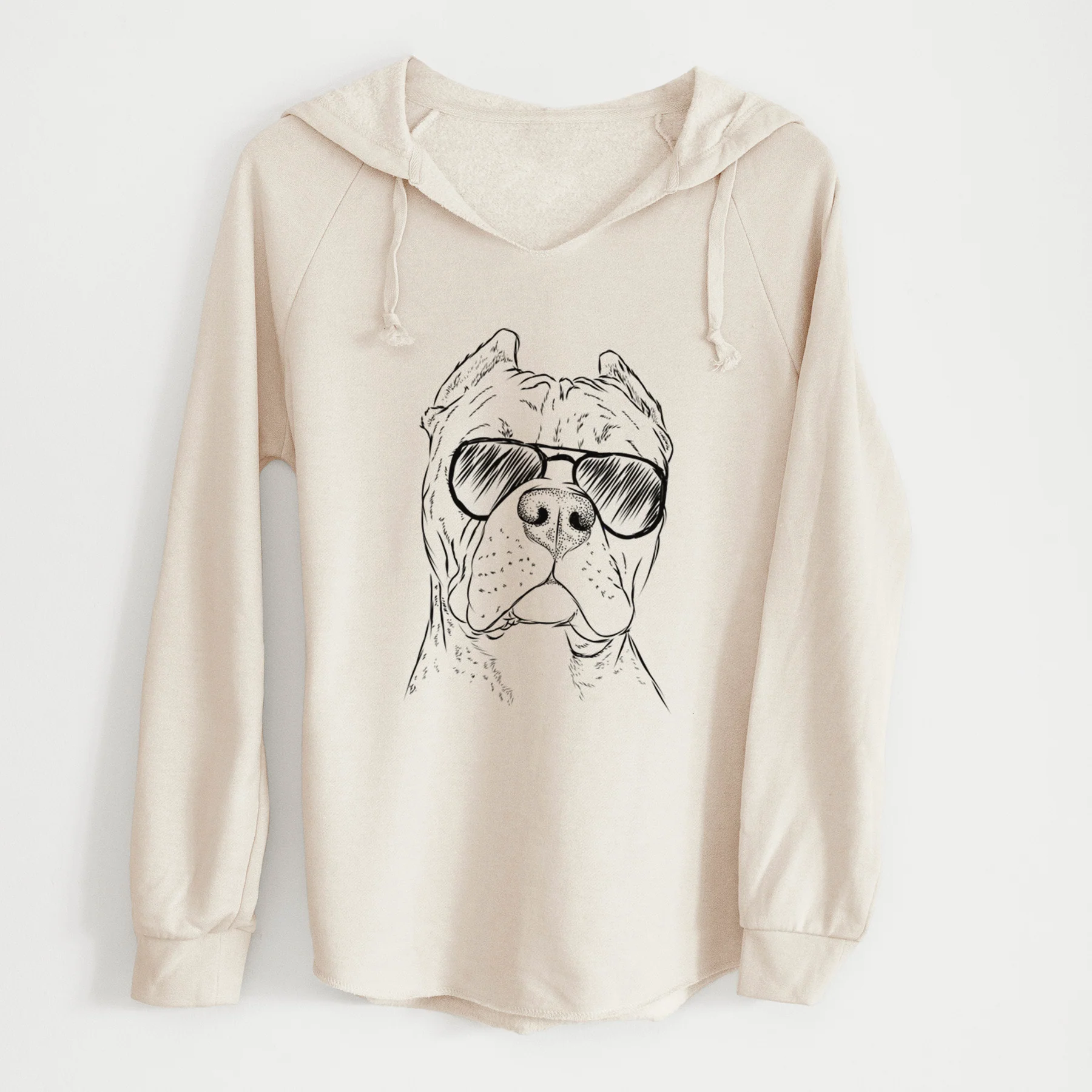 Aviator Bam Bam the Pitbull - Cali Wave Hooded Sweatshirt - Image 7
