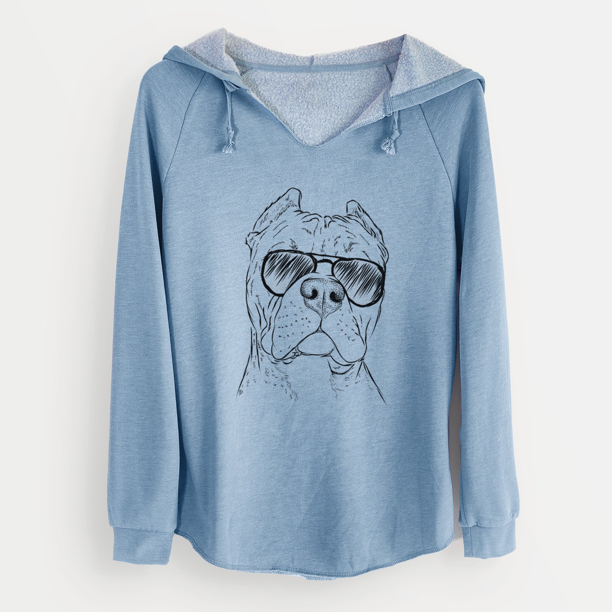 Aviator Bam Bam the Pitbull - Cali Wave Hooded Sweatshirt - Image 8