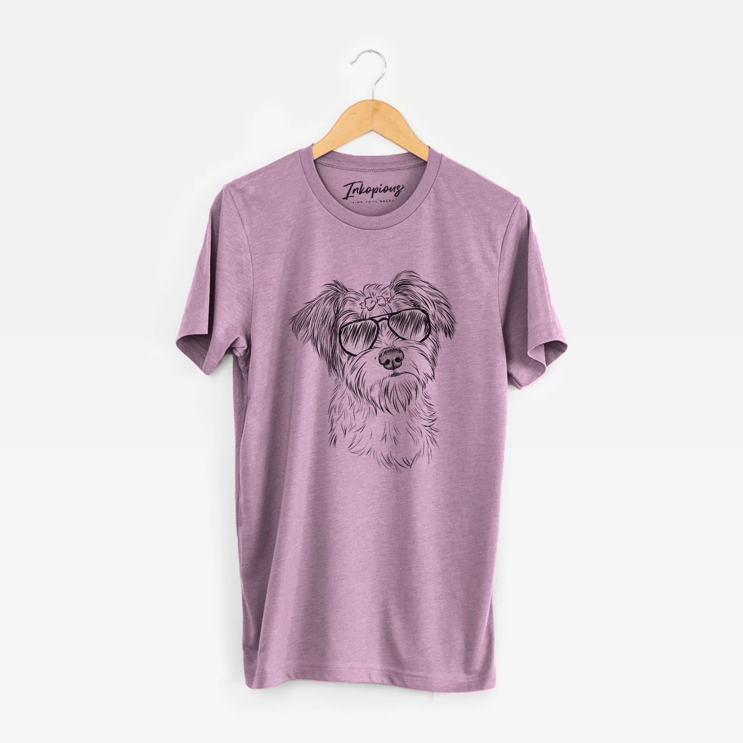 Aviator Birdee the Schnauzer Mix - Unisex Crewneck - Image 8