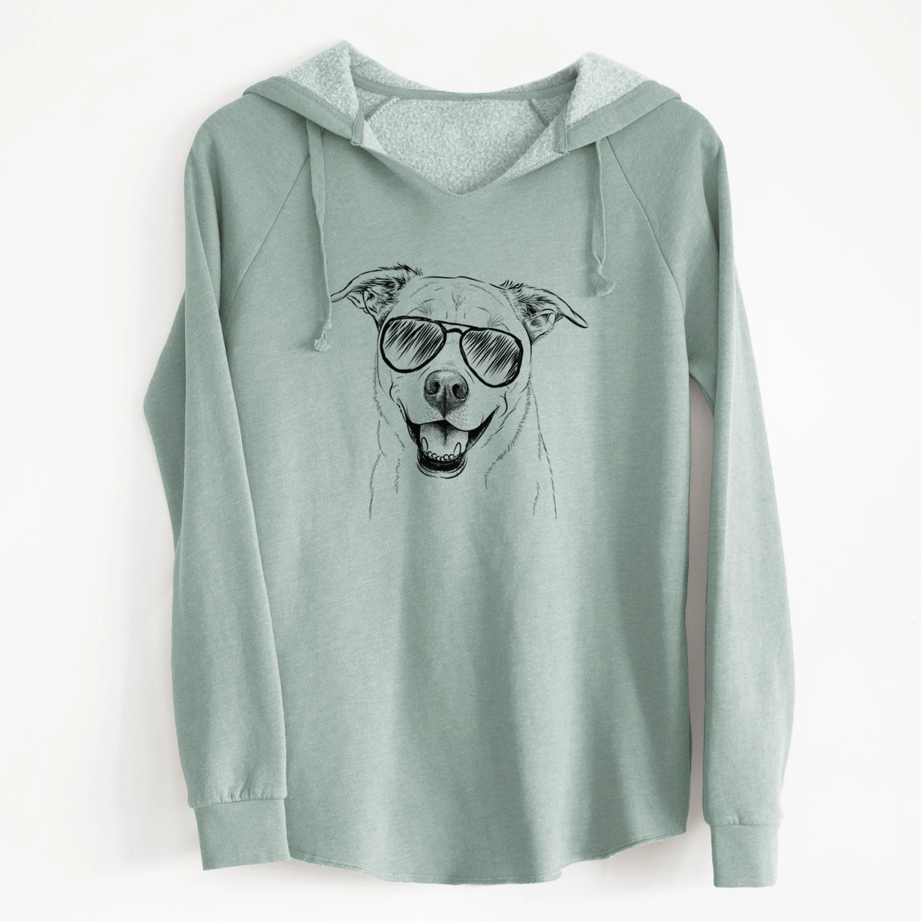 Aviator Carl the Mixed Breed - Cali Wave Hooded Sweatshirt - Image 6