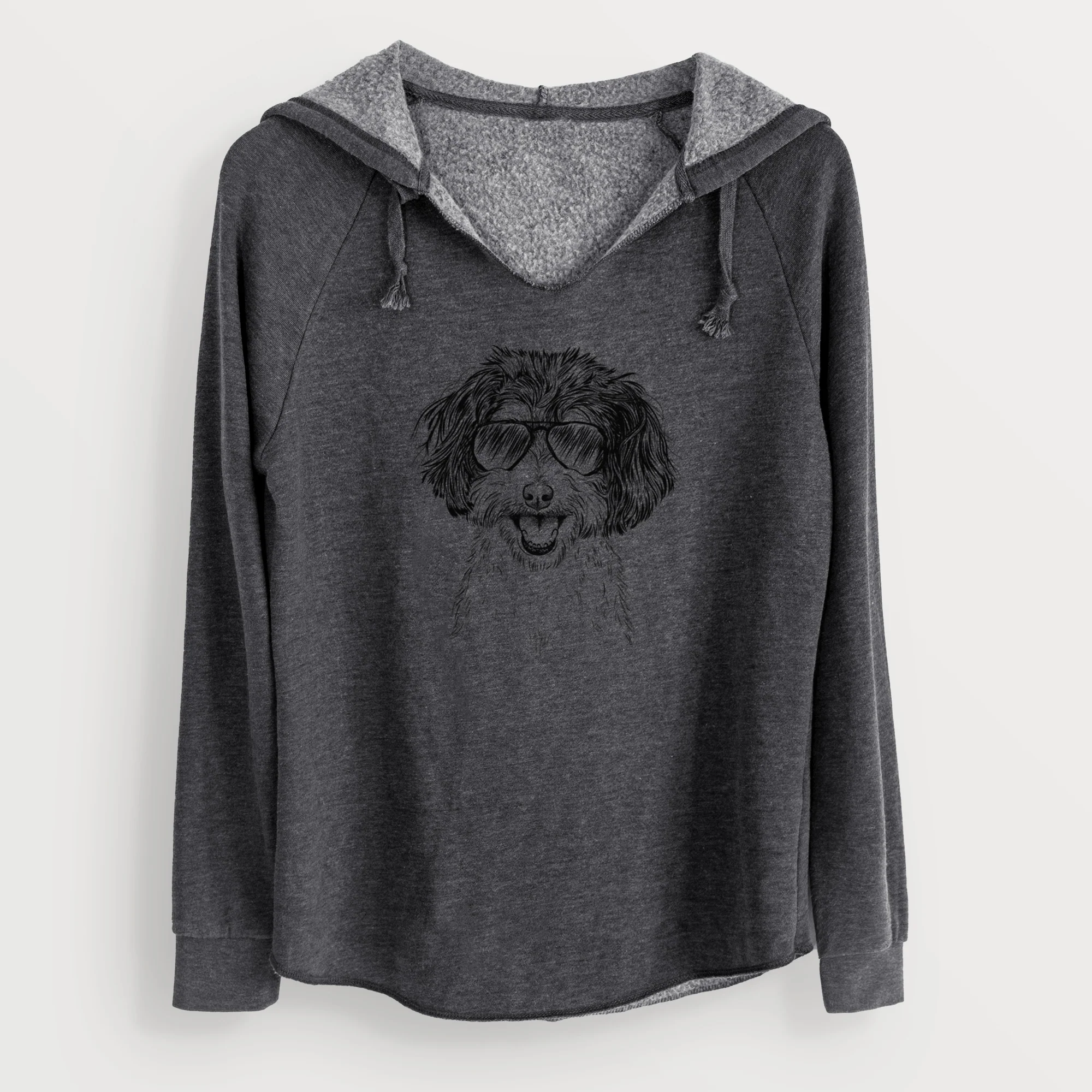 Aviator Carlos the Cavapoo - Cali Wave Hooded Sweatshirt - Image 9