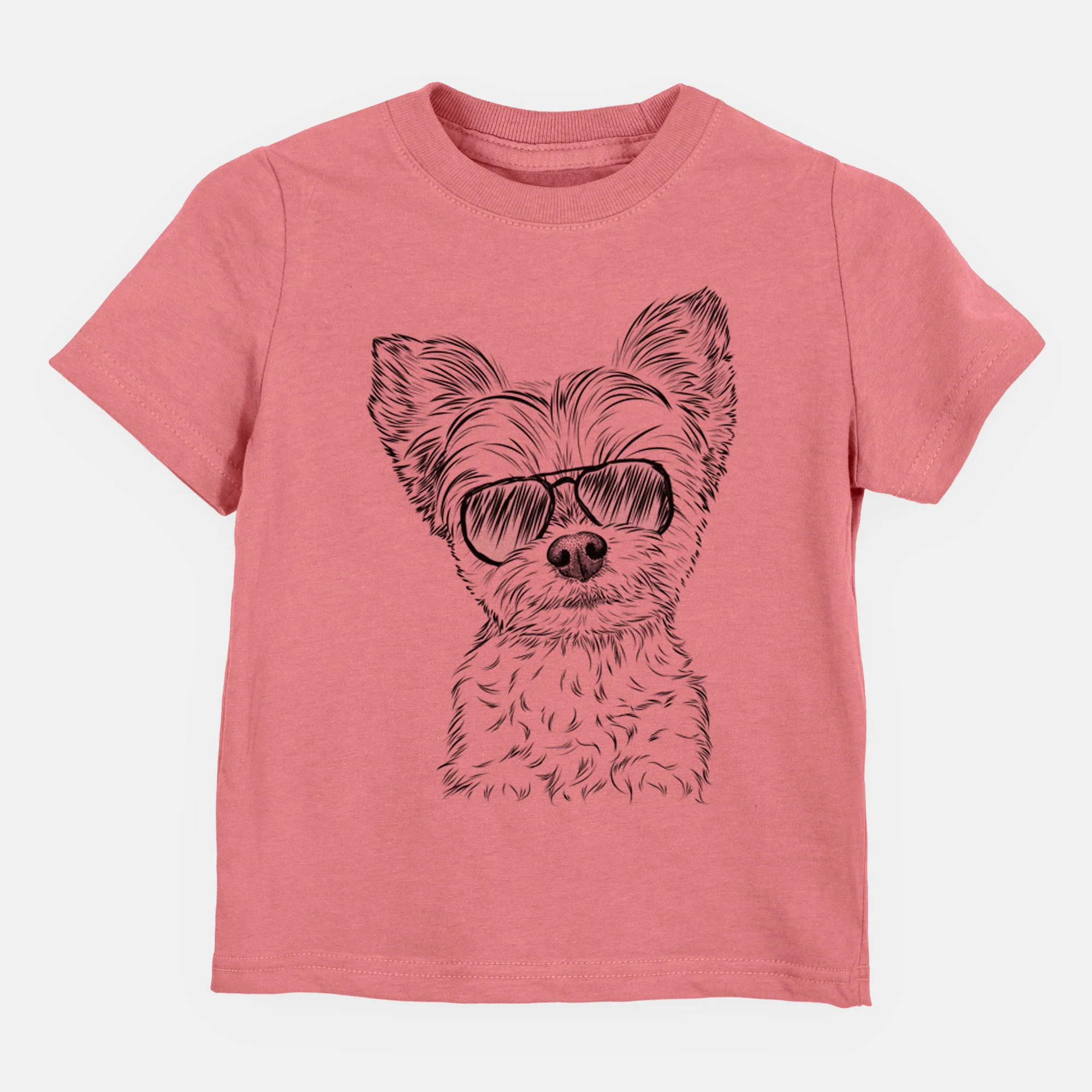 Aviator Chance the Yapper the Yorkshire Terrier - Kids/Youth/Toddler Shirt - Image 7