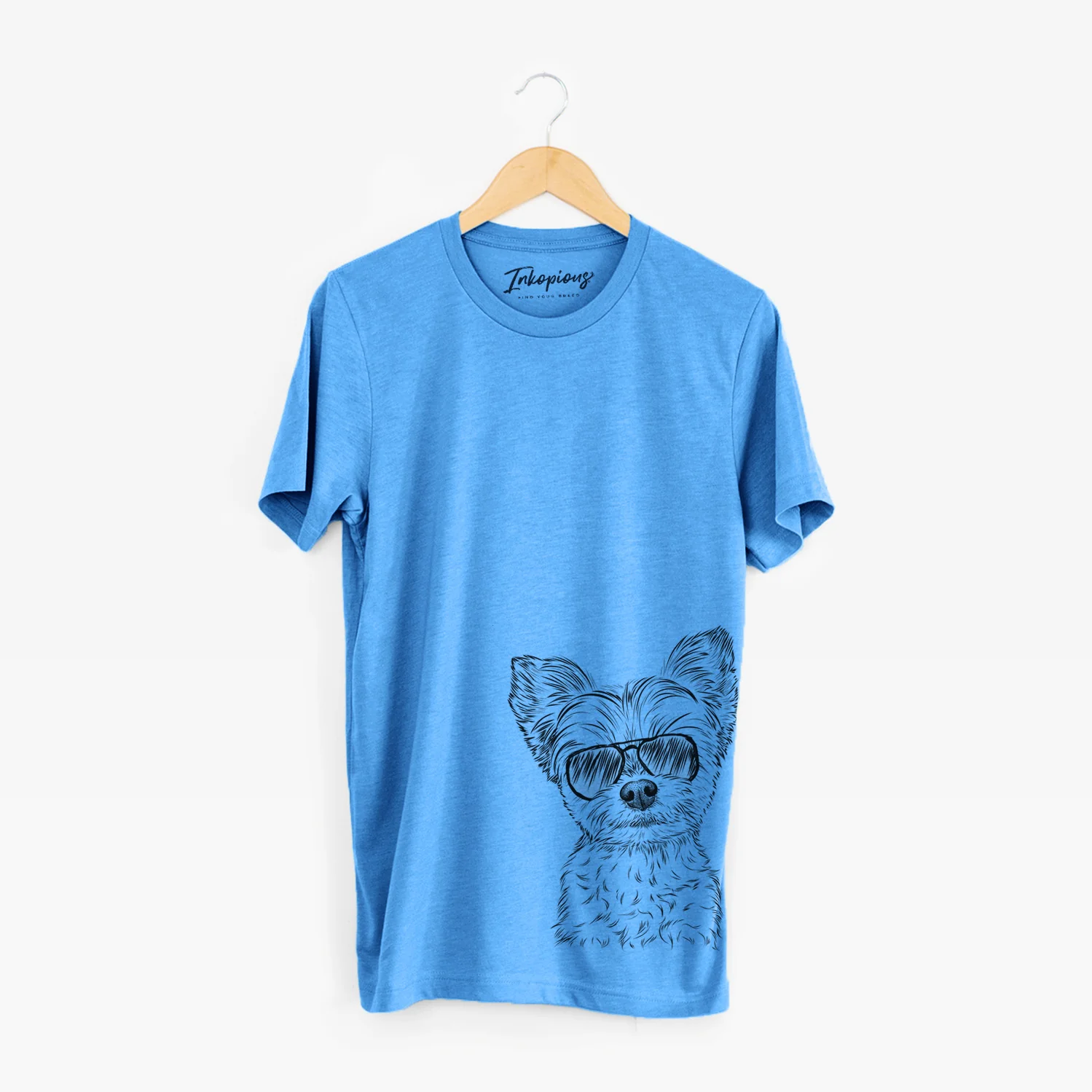 Aviator Chance the Yapper the Yorkshire Terrier - Unisex Crewneck - Image 12