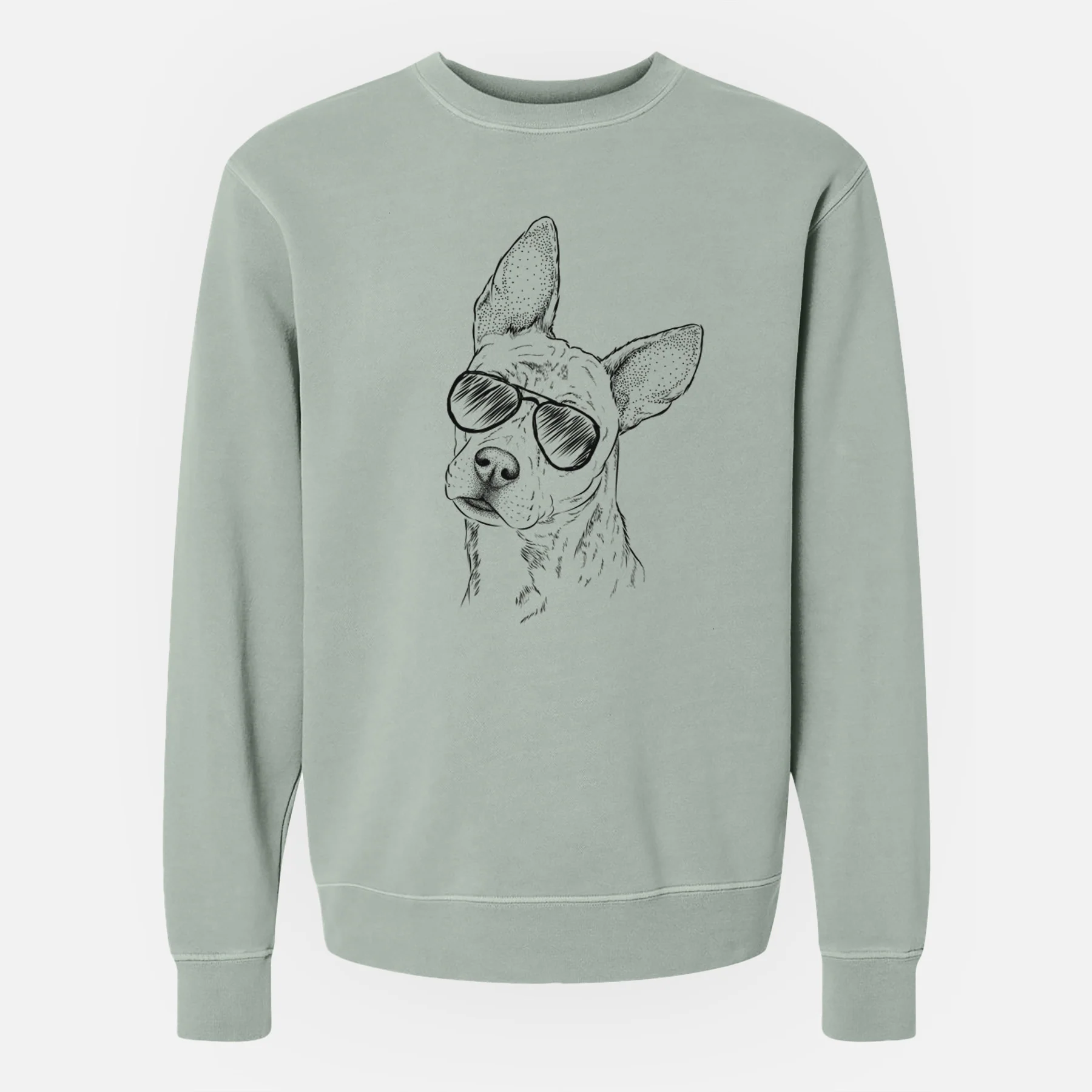 Aviator Diesel the Mixed Breed - Unisex Pigment Dyed Crew Sweatshirt - Image 4