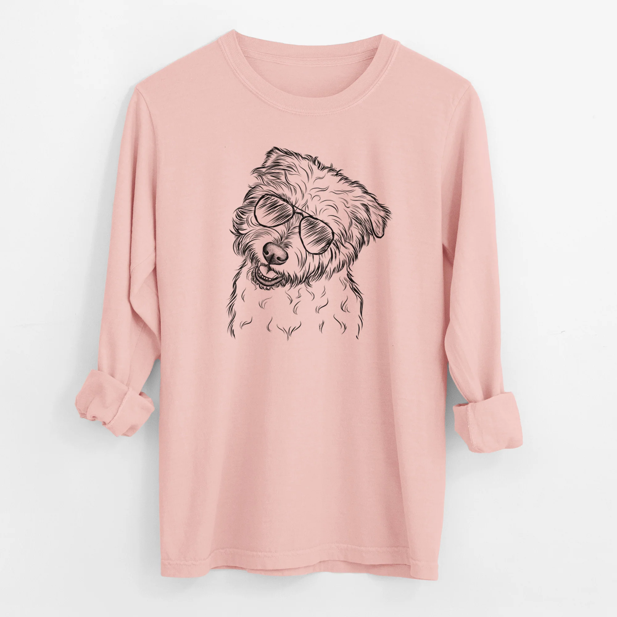 Aviator Duffy the Glen of Imaal Terrier - Men's Heavyweight 100% Cotton Long Sleeve - Image 12