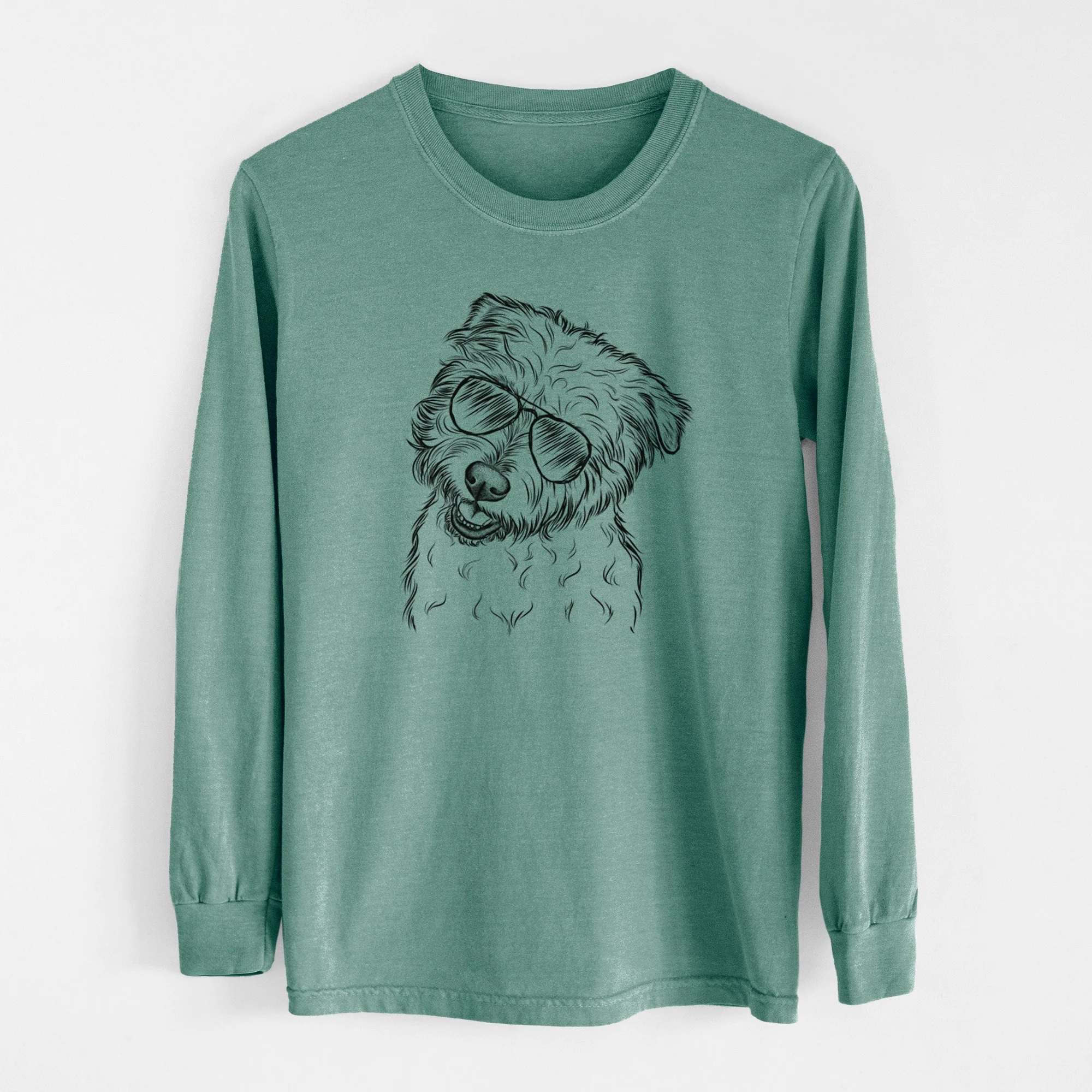 Aviator Duffy the Glen of Imaal Terrier - Men's Heavyweight 100% Cotton Long Sleeve - Image 13