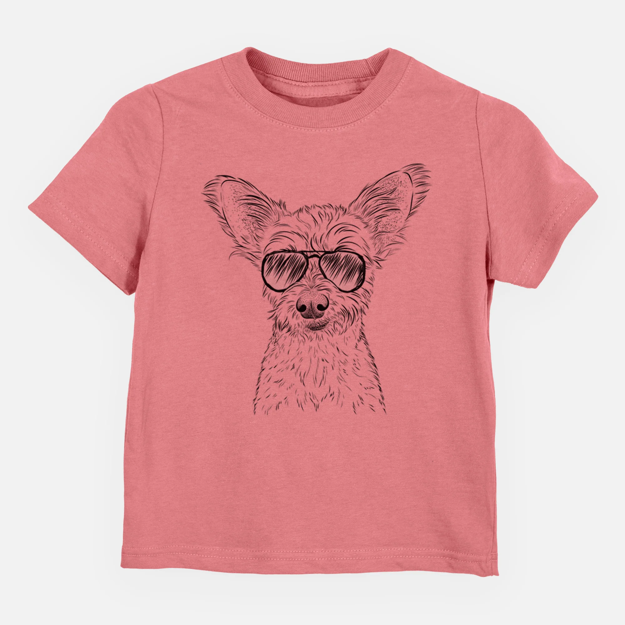 Aviator Heidi the Schnauzer Mix - Kids/Youth/Toddler Shirt - Image 7