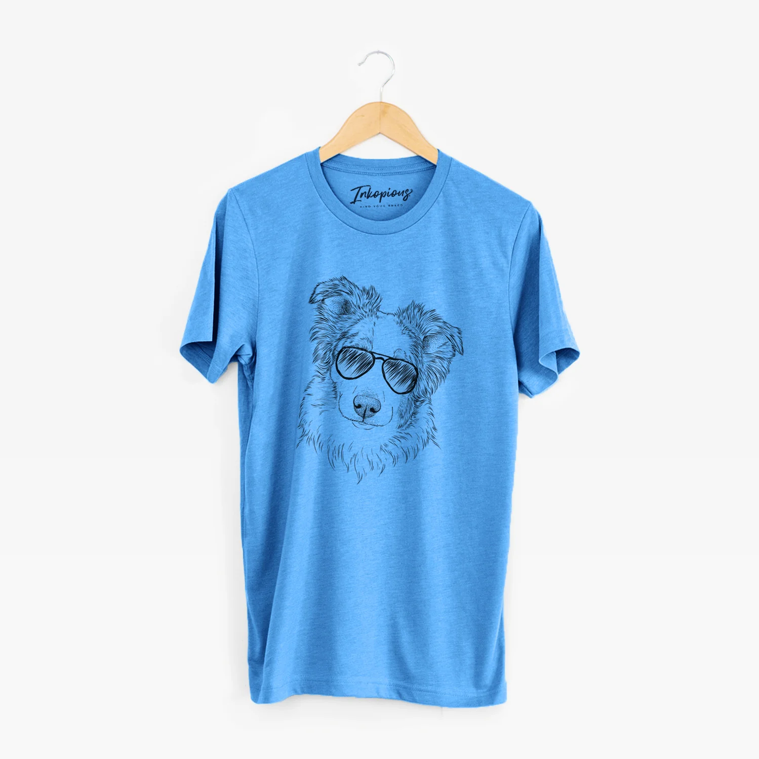Aviator HoneyBee the Miniature Australian Shepherd - Unisex Crewneck - Image 4